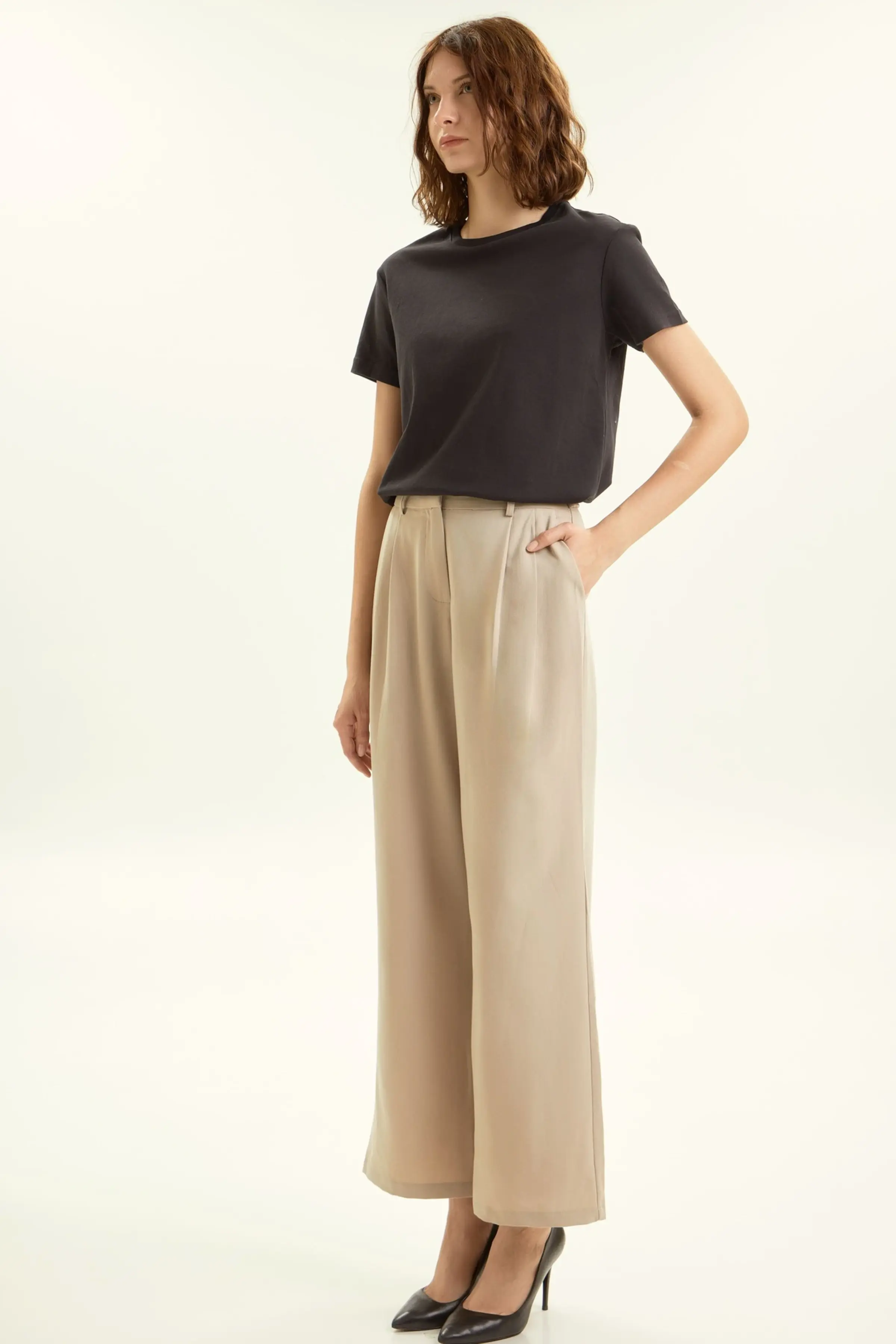 Брюки бежевый для женщин 45326-15 71