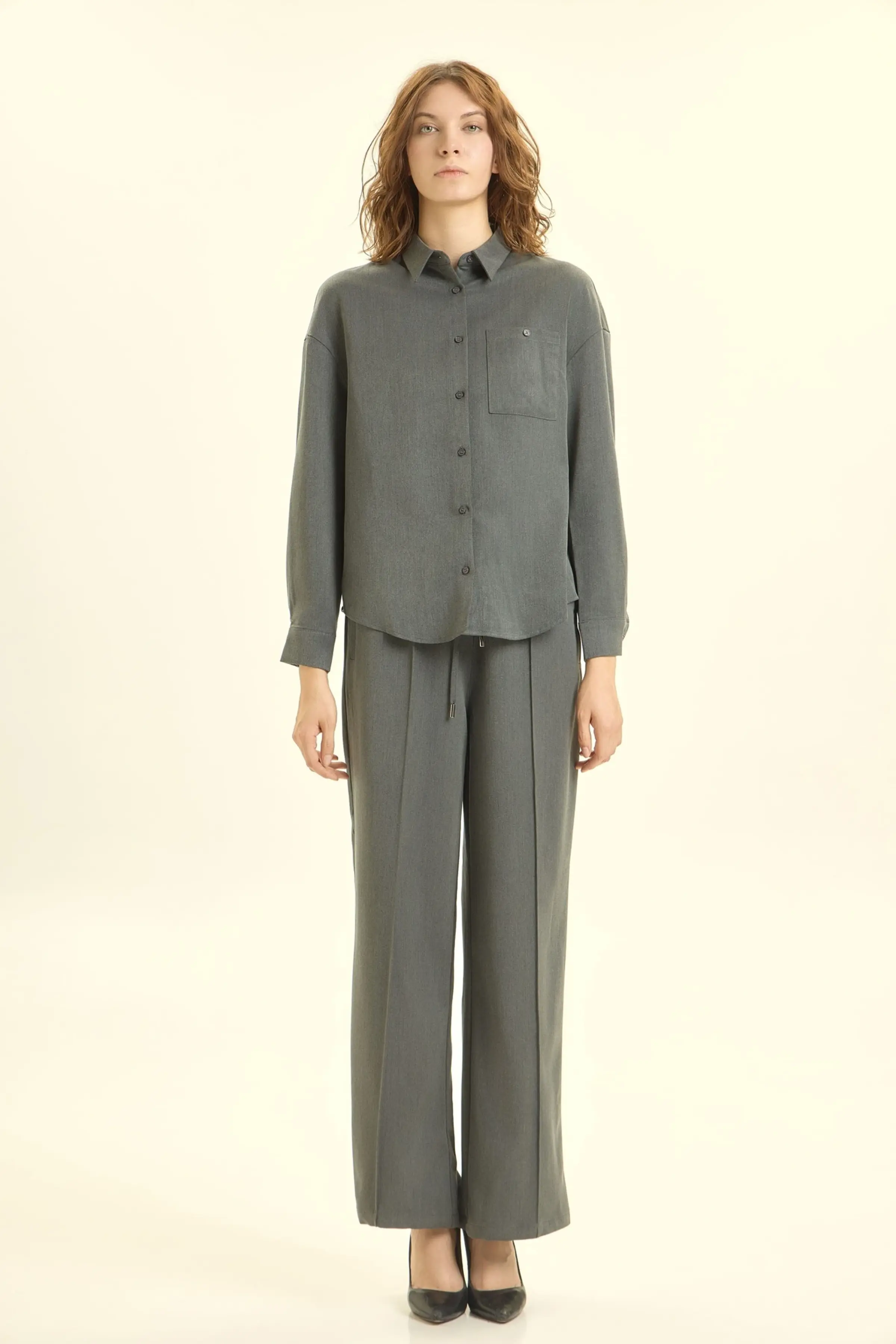 Рубашка серый для женщин 46302-61 66