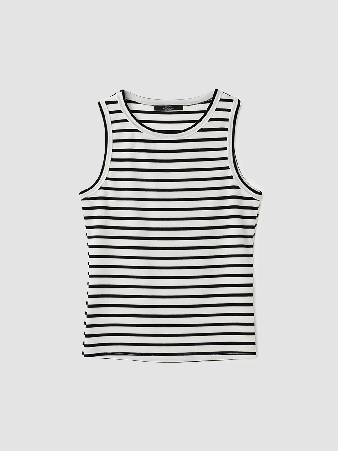 Топ бело-черная полоска для женщин 49178-46 46