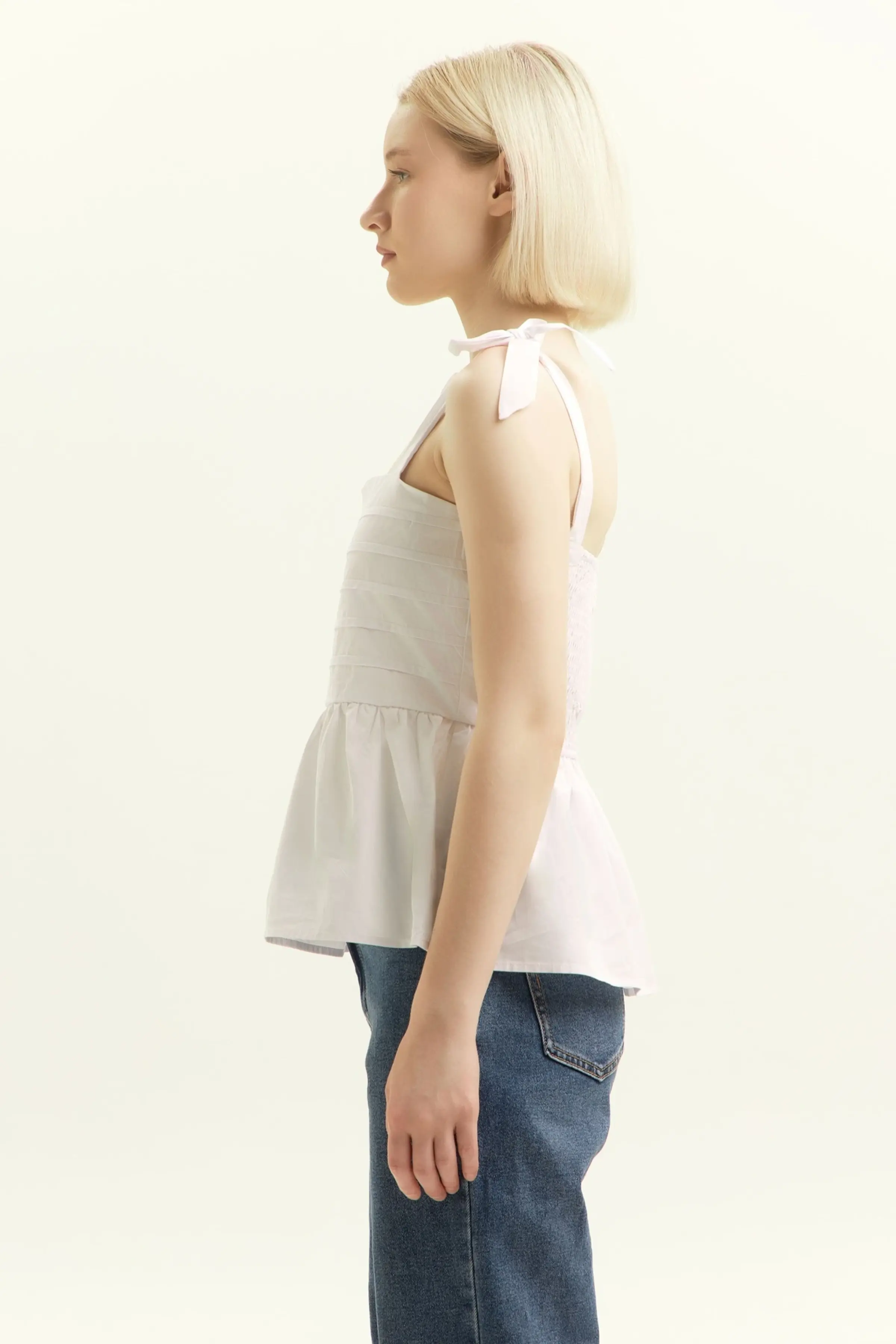 Топ белый для женщин 45144-4 46