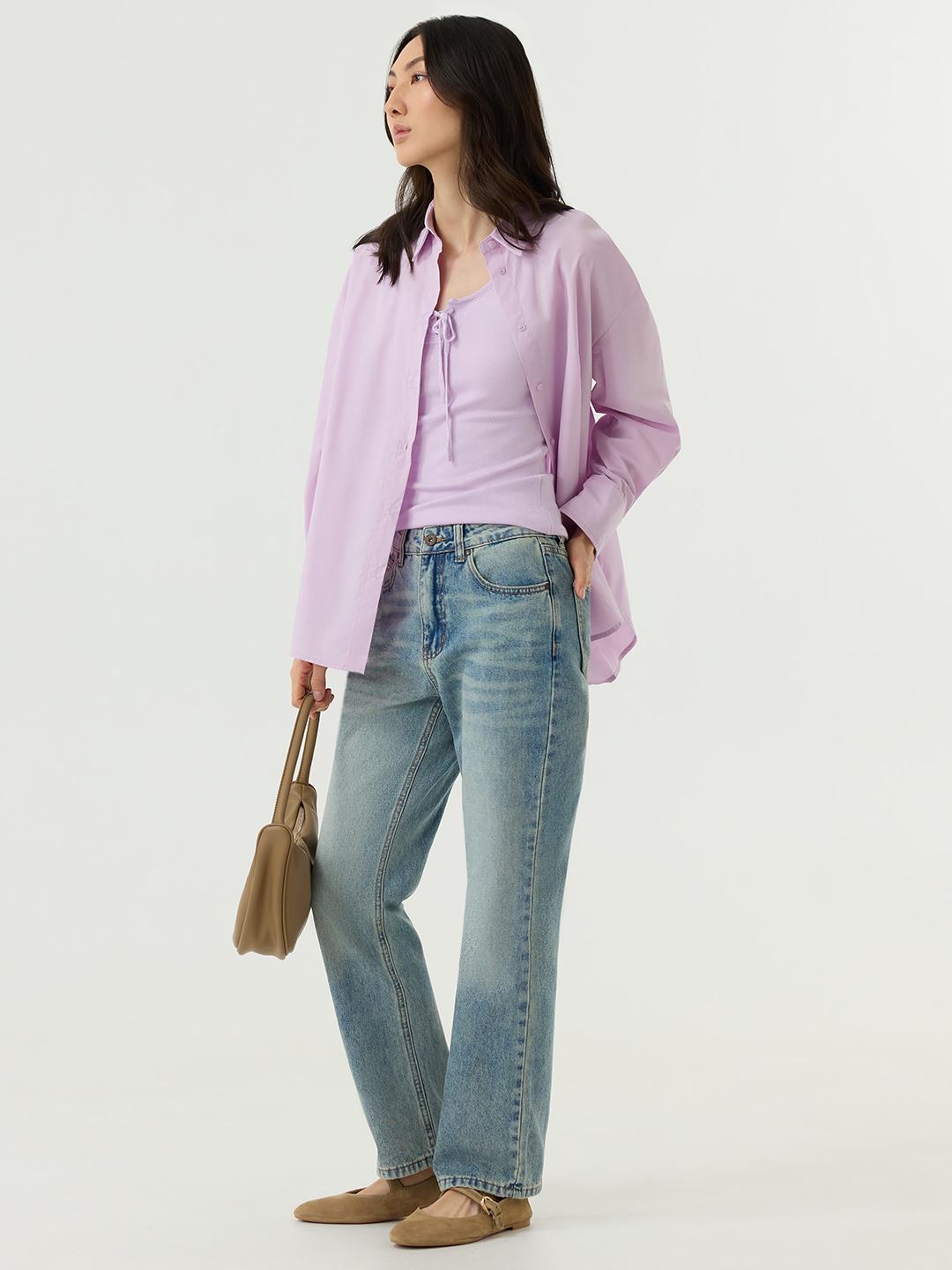 Рубашка лавандовый для женщин 48152-207 66