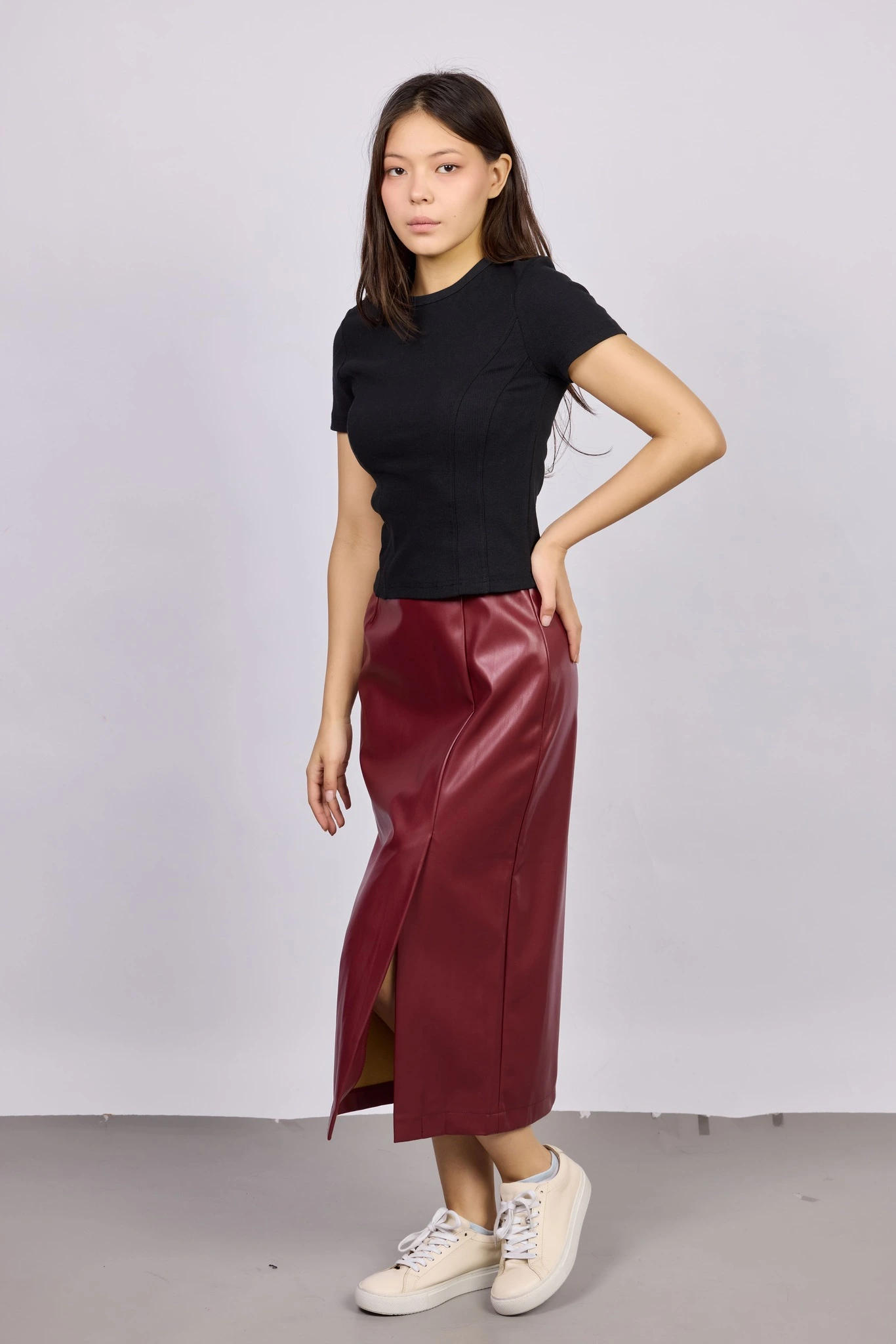 Юбка бордовый для женщин 42207-67 52