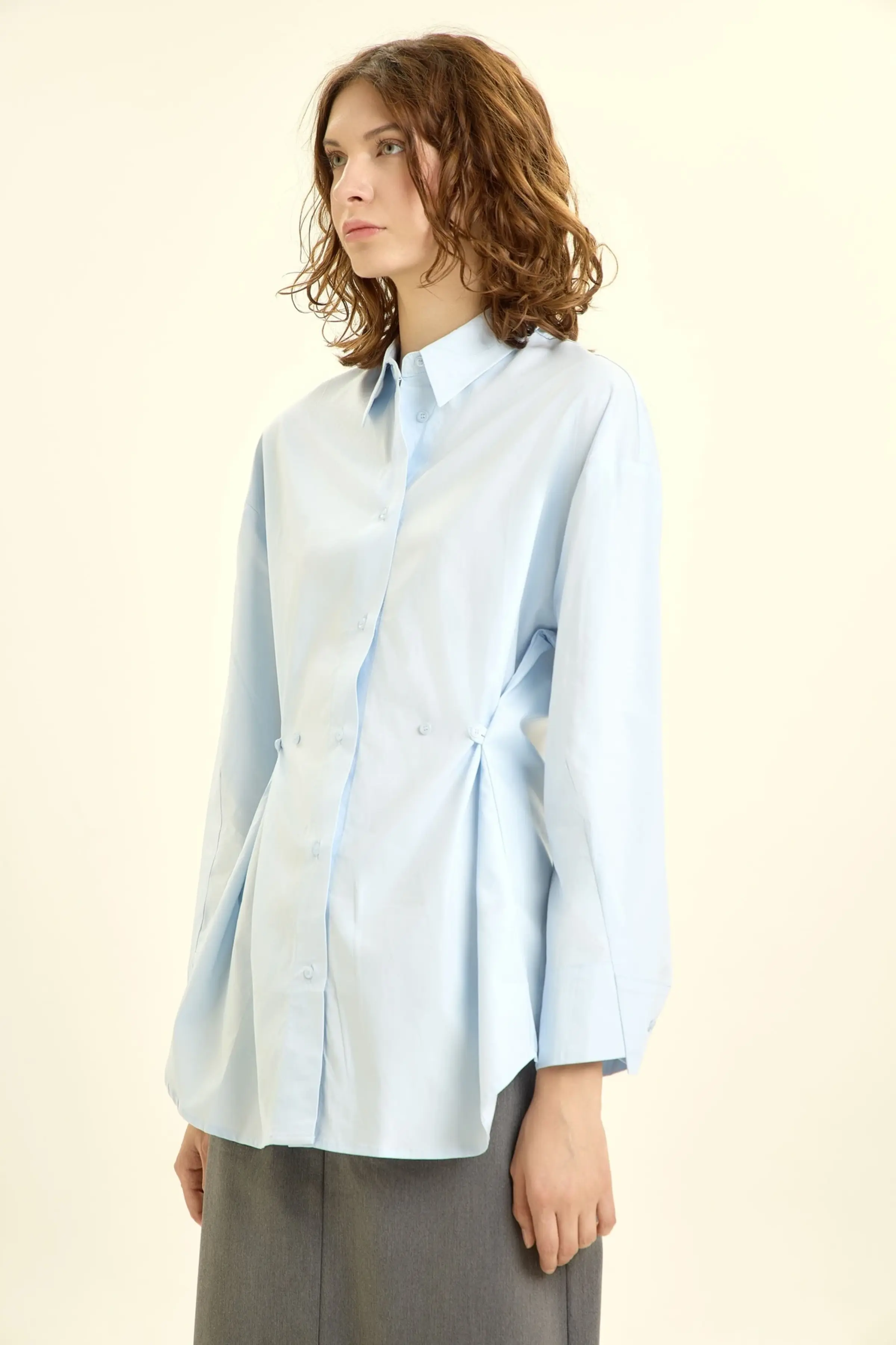 Рубашка голубой для женщин 46137-10 66
