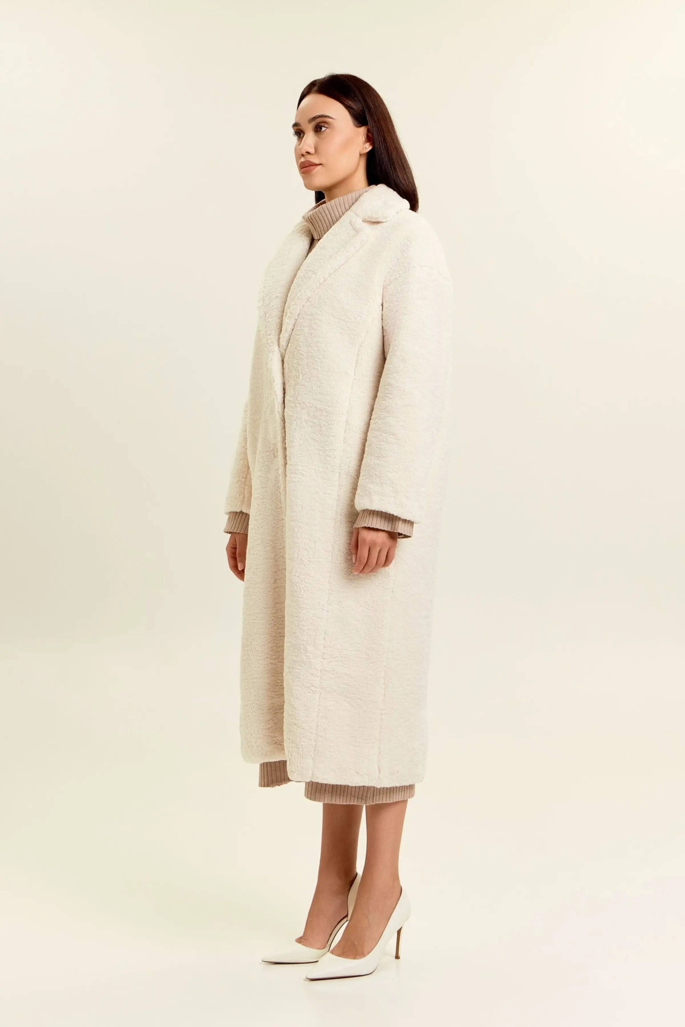 Пальто айвори для женщин 47115-234 53