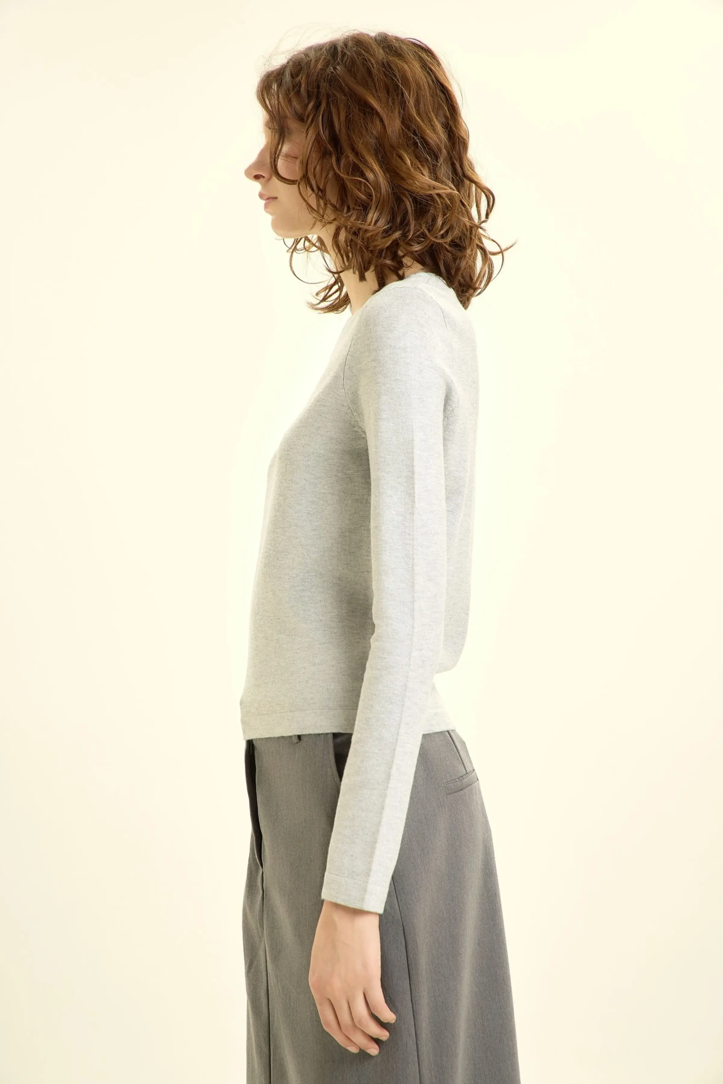 Джемпер серый для женщин 46129-61 60