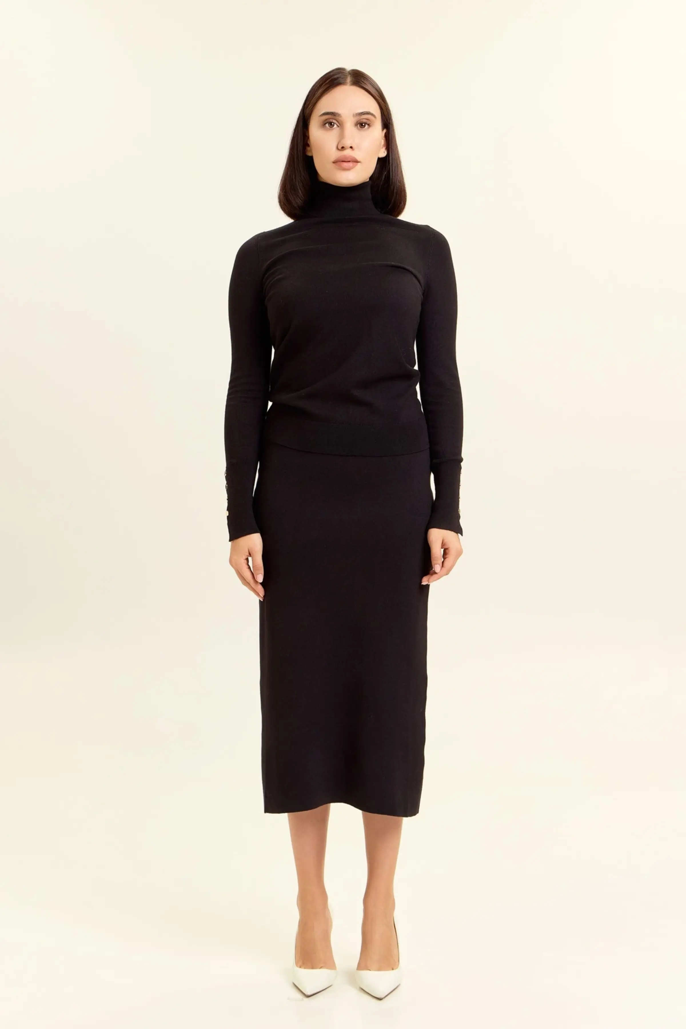 Джемпер черный для женщин 47171-1 60