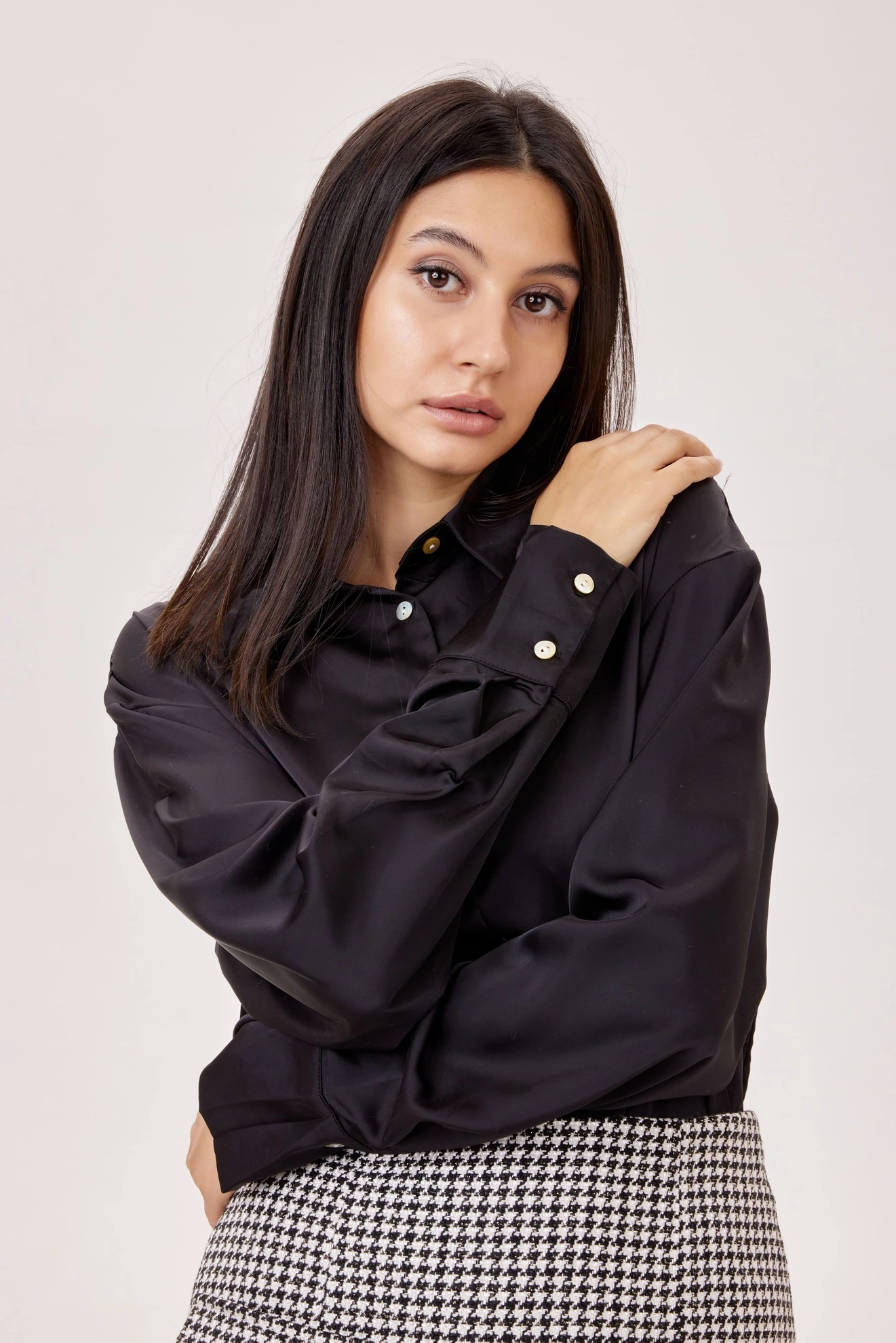 Блузка черный для женщин 39273-1 28