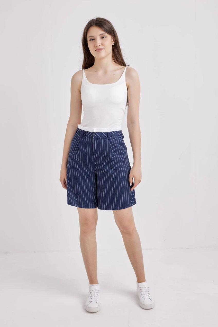 Шорты синий в полоску для женщин 41235-158 57