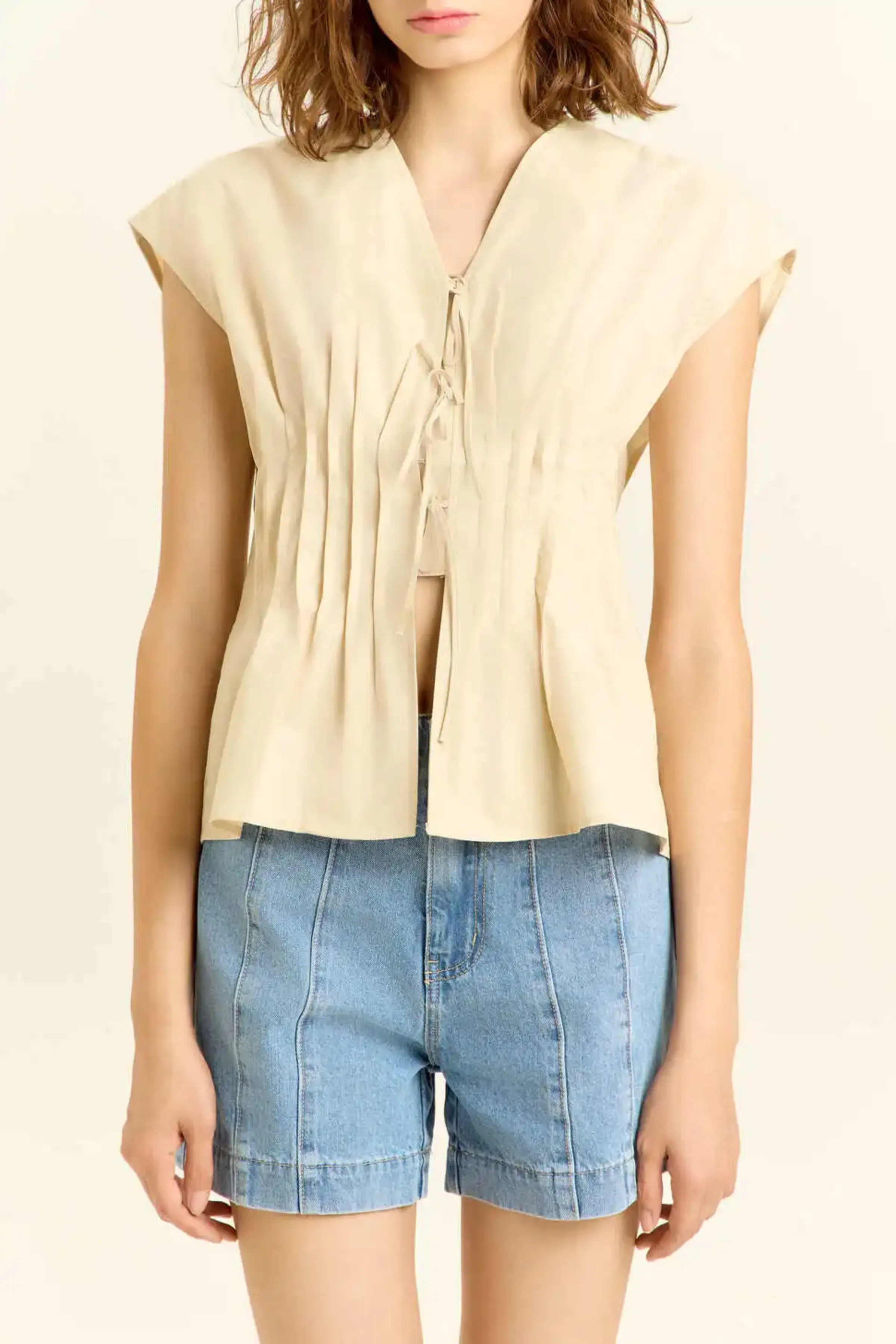 Блузка бежевый для женщин 45115-15 28