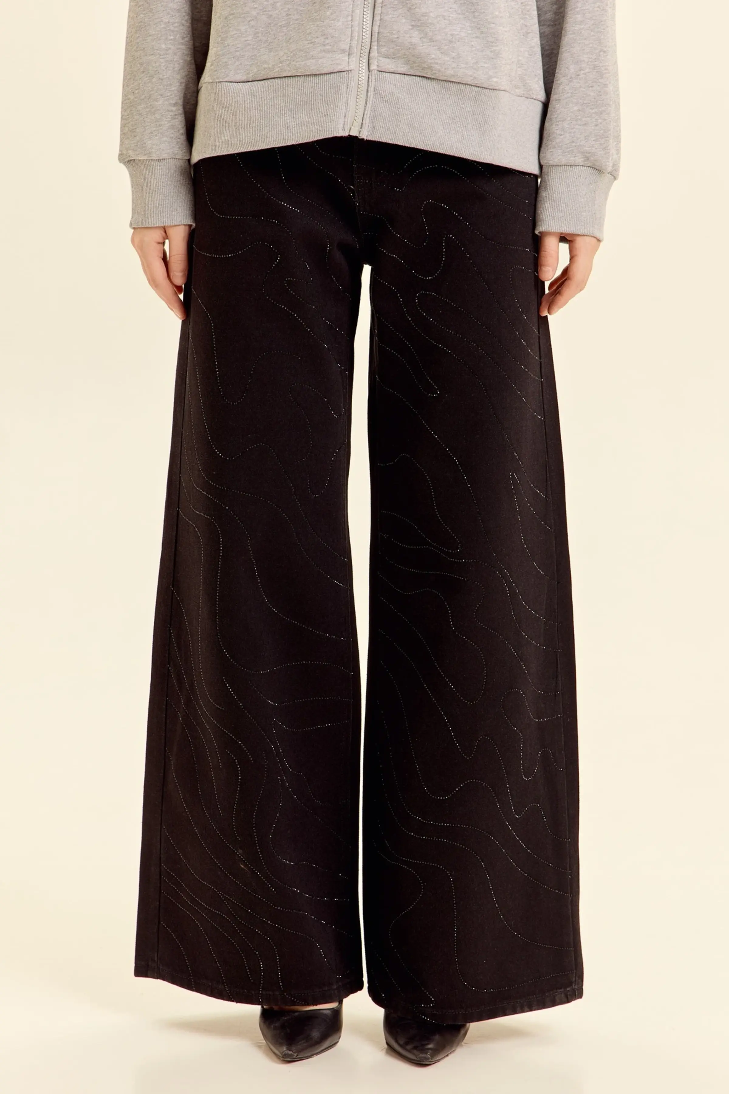 Джинсы черный для женщин 46195-1 74