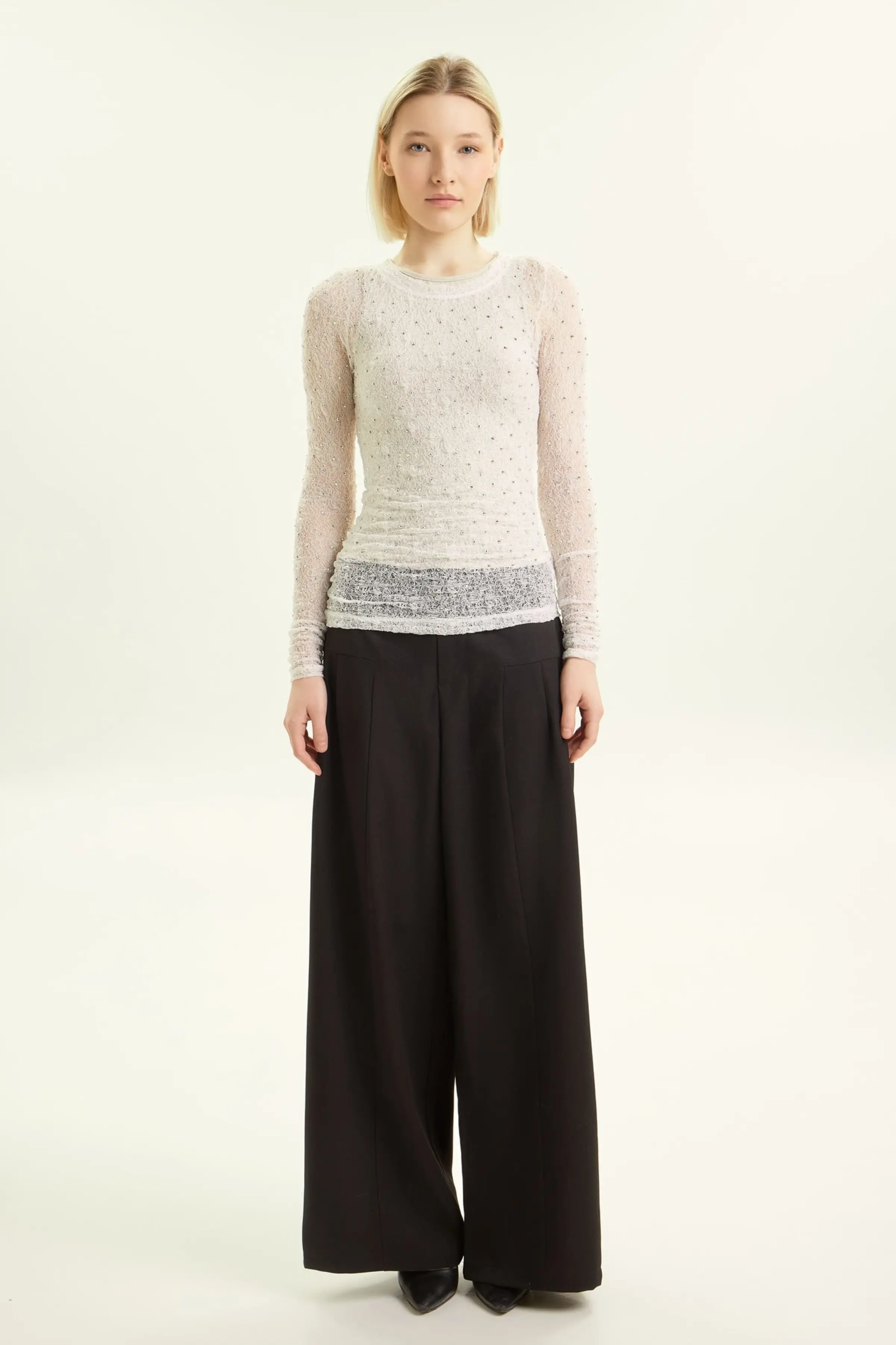 Лонгслив белый для женщин 44204-4 59