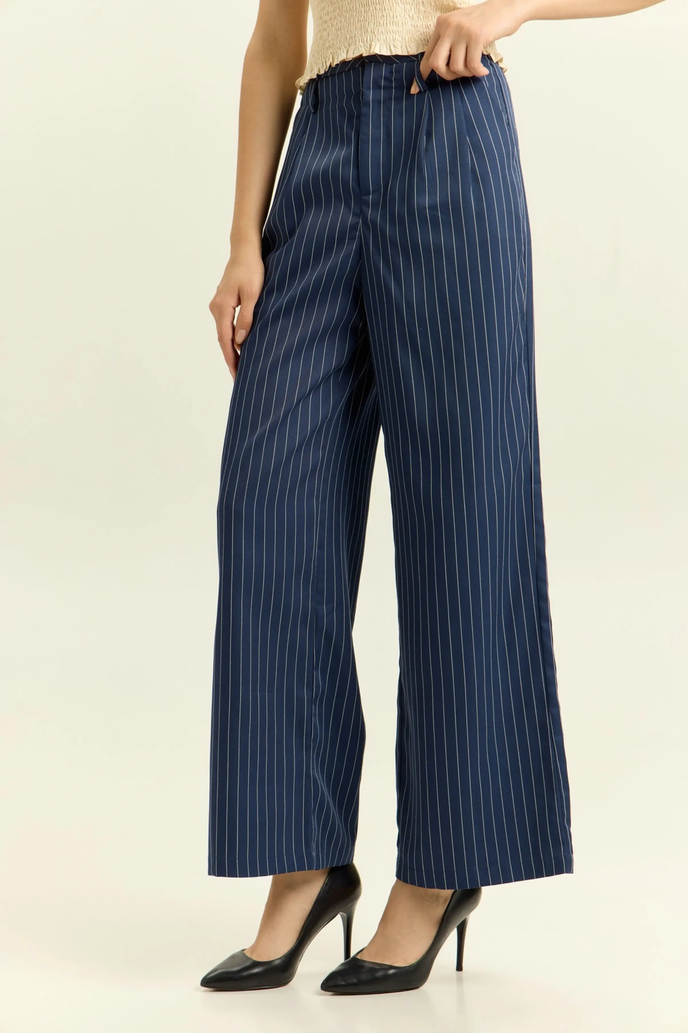 Брюки синий в полоску для женщин 41241-158 71