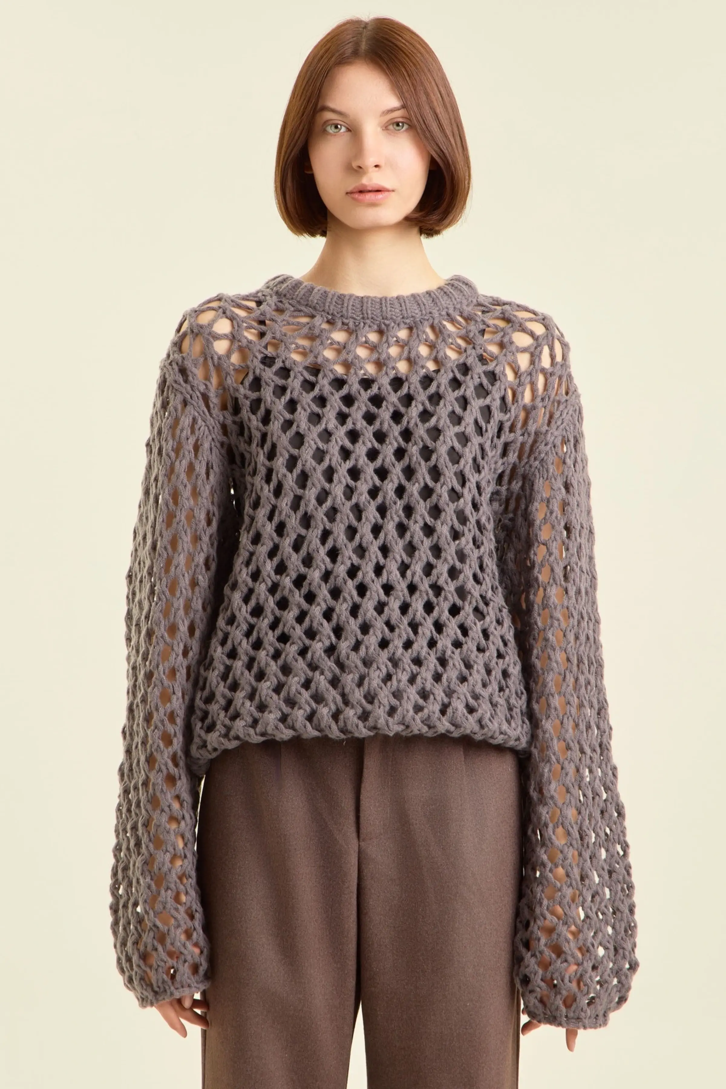 Свитер серый для женщин 47305-61 65