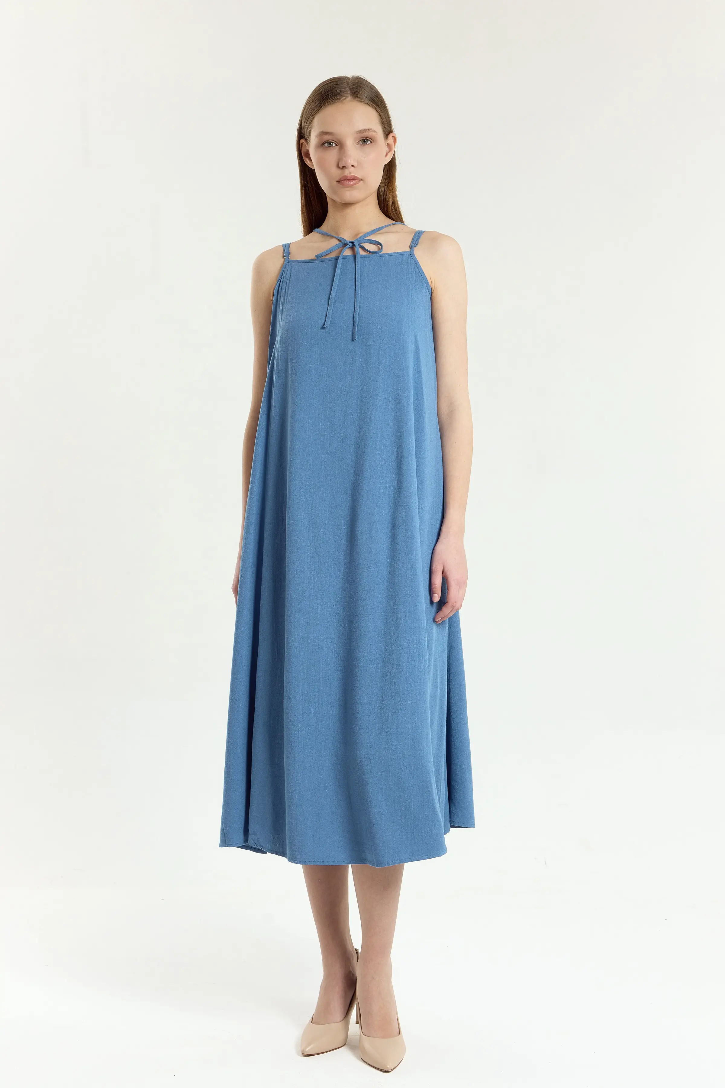 Сарафан темно-синий для женщин 45286-18 48