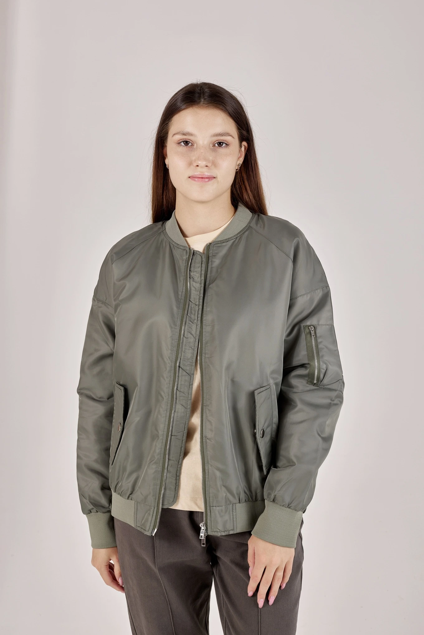 Бомбер хаки для женщин 351/431/30231-14 70