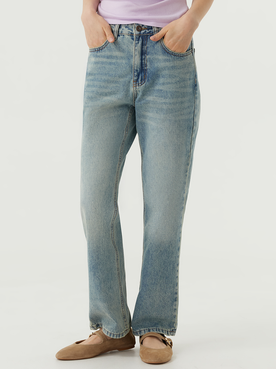 Джинсы светло-синий для женщин 48756-195 74