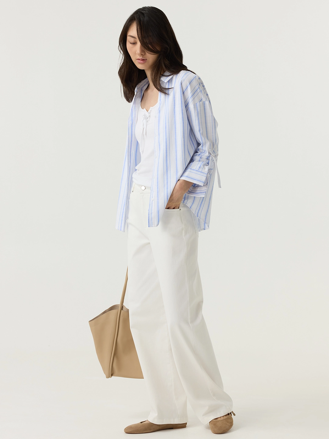 Брюки белый для женщин 48137-4 71