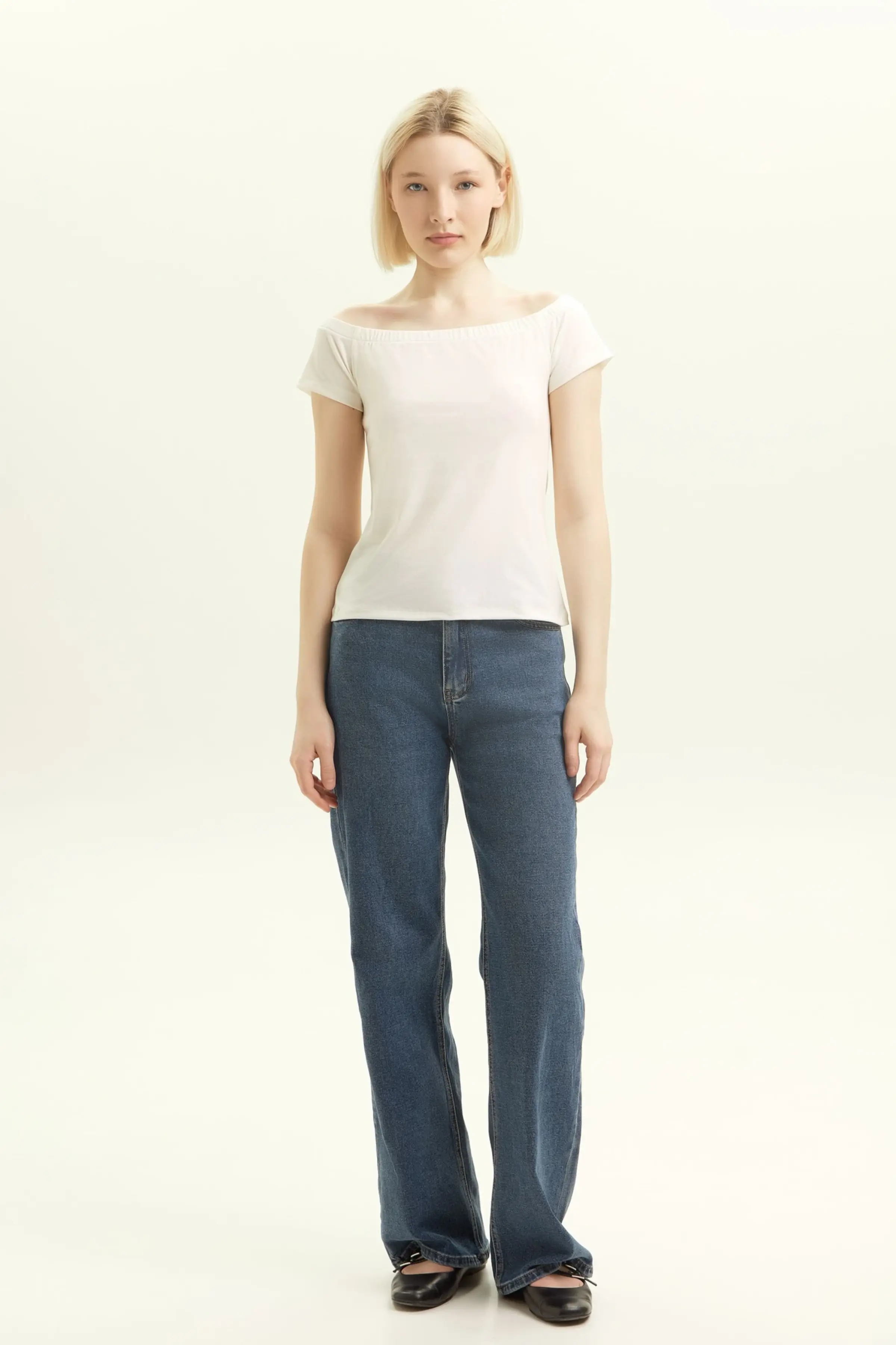 Топ белый для женщин 45148-4 46