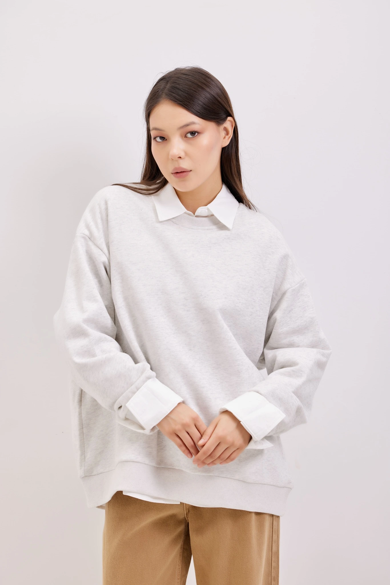 Толстовка светло-серый для женщин 42293-9 55