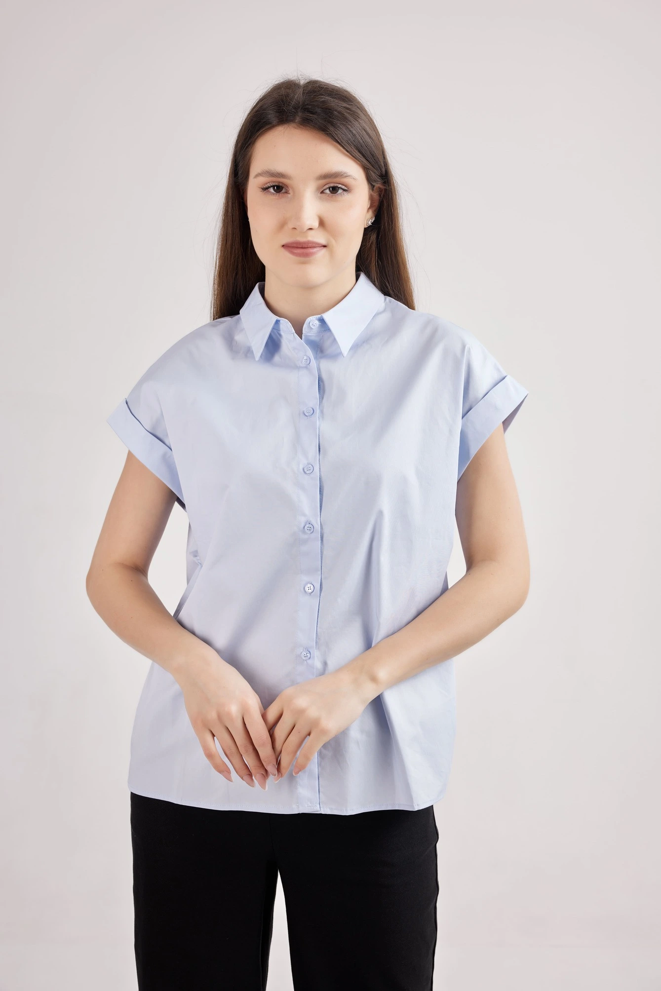 Рубашка голубой для женщин 41256-10 66