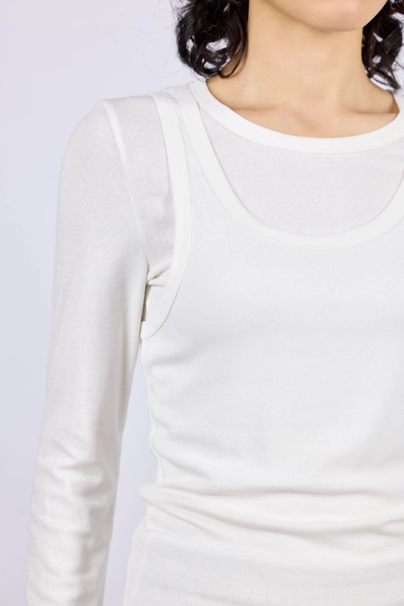 Лонгслив белый для женщин 43228-4 59