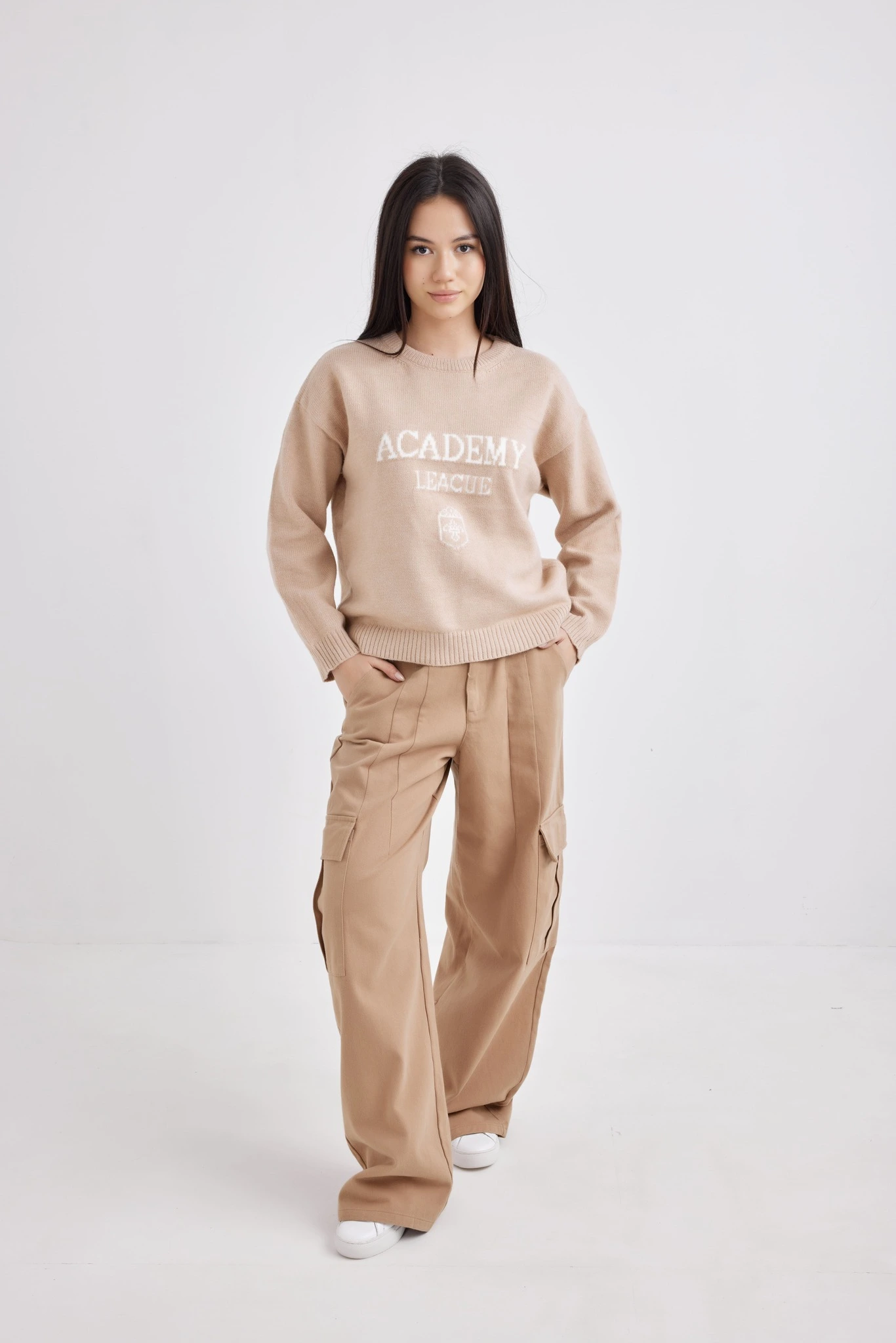 Джемпер бежевый для женщин 42238-15 60