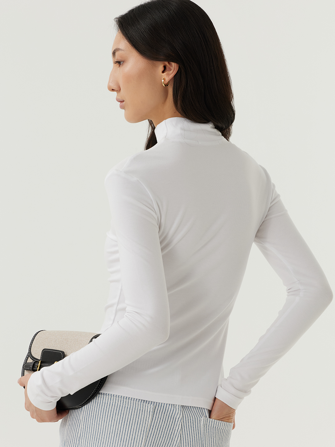 Лонгслив белый для женщин 48128-4 59