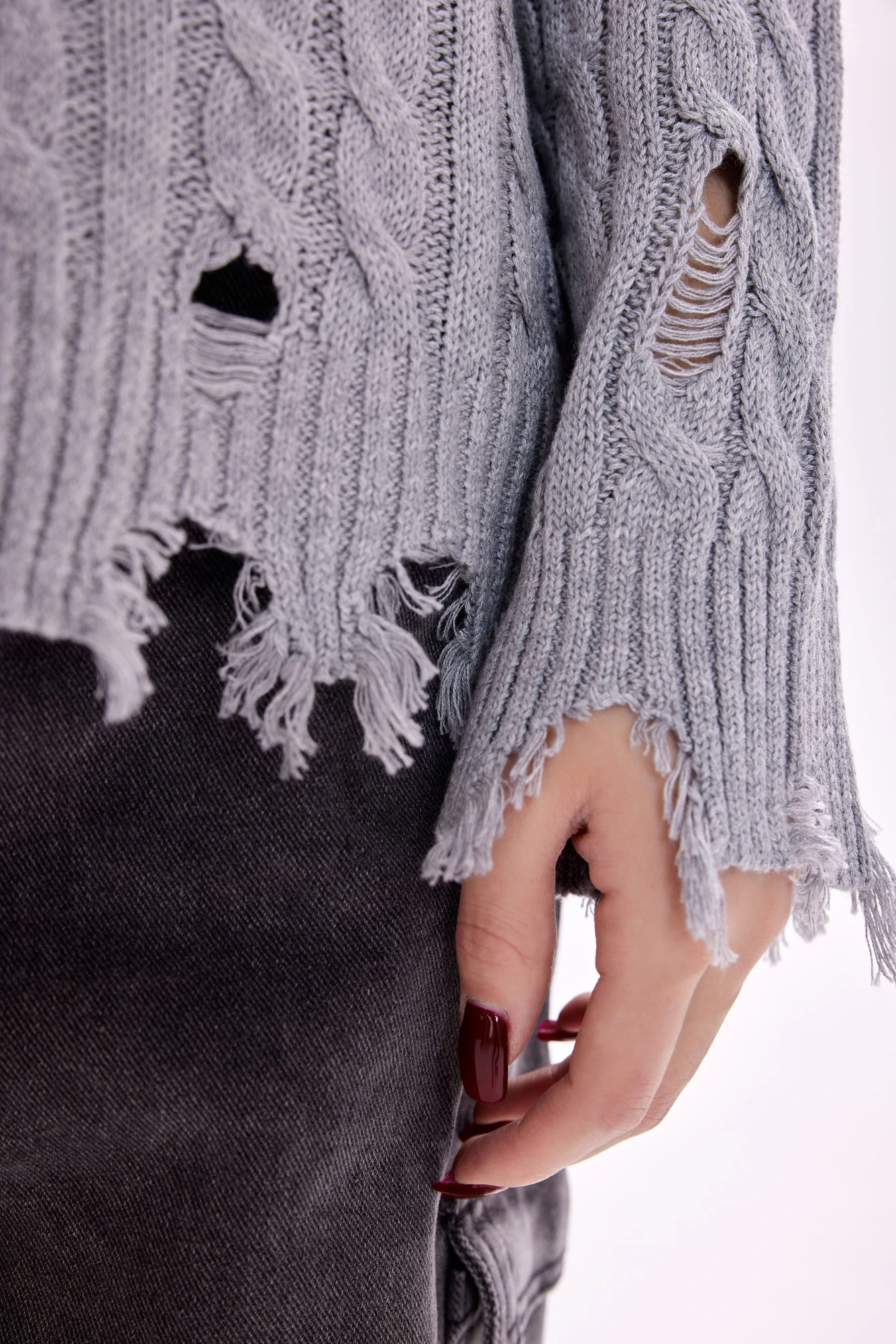 Свитер серый для женщин 39241-61 65