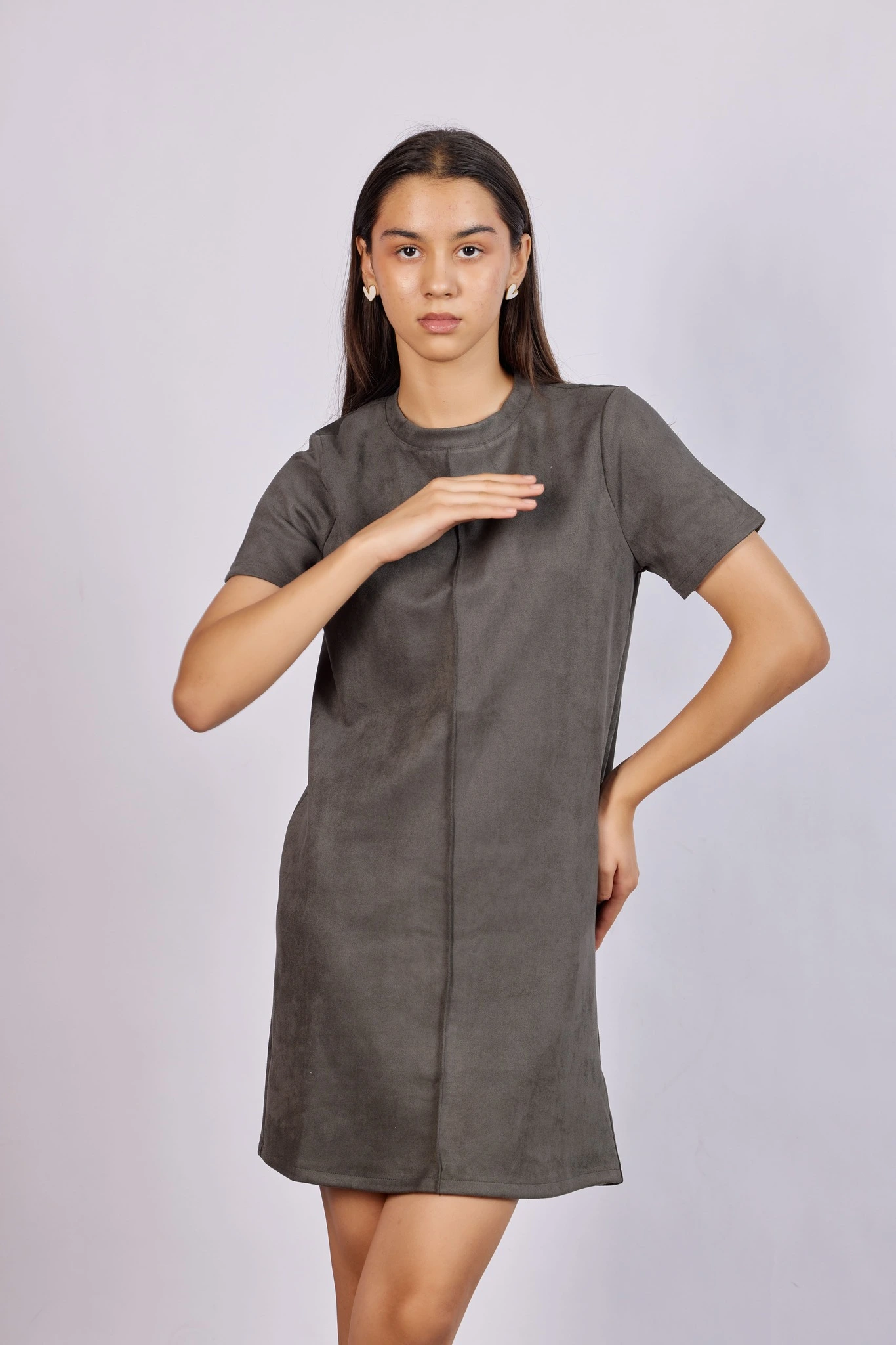 Платье темно-серый для женщин 43121-12 54