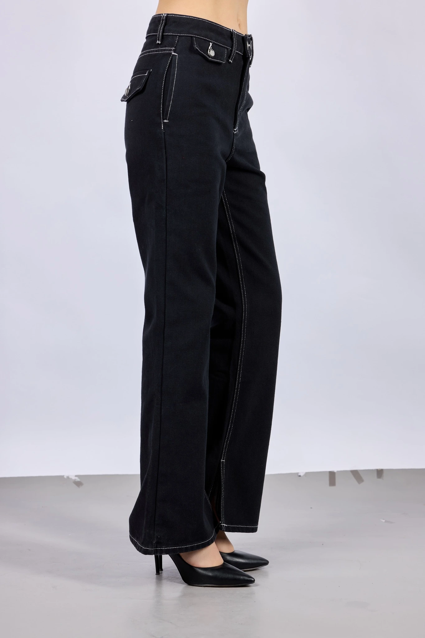 Джинсы черный для женщин 43180-1 74