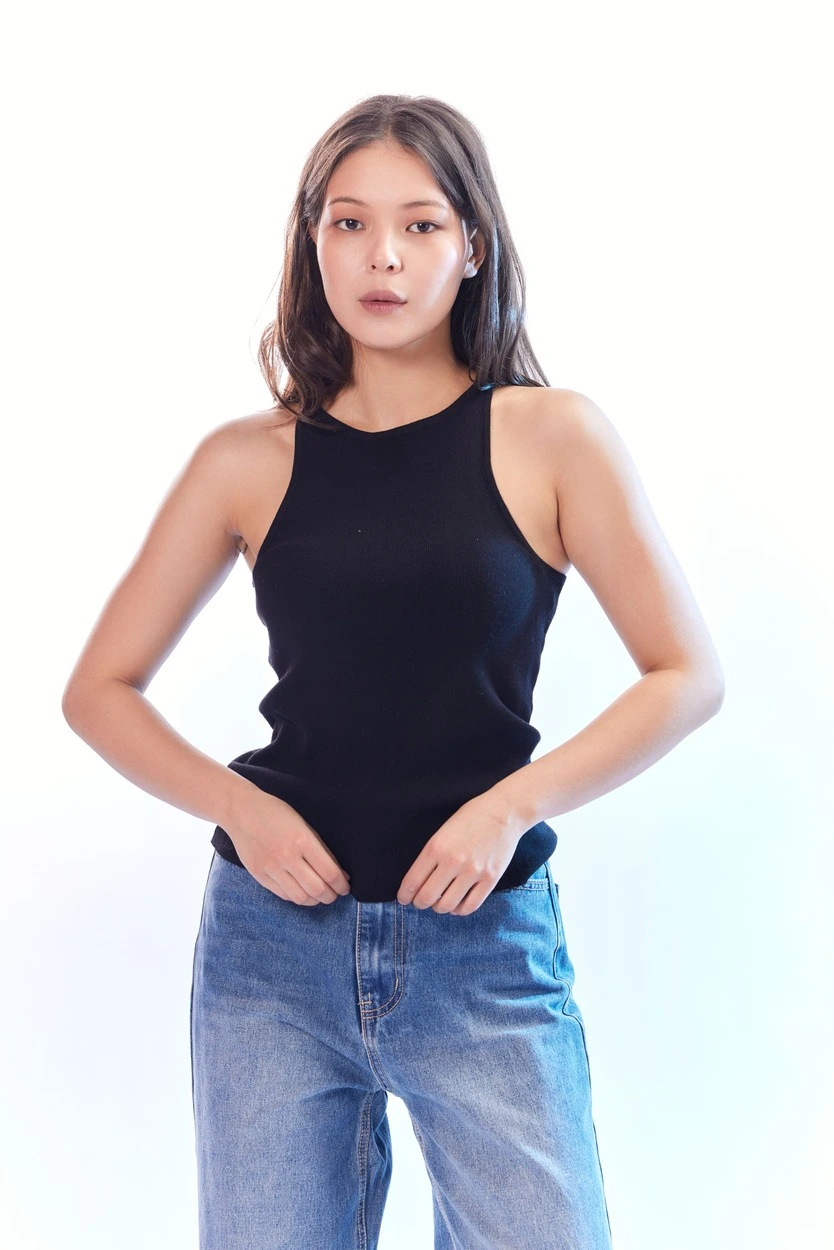 Топ черный для женщин 44114-1 46