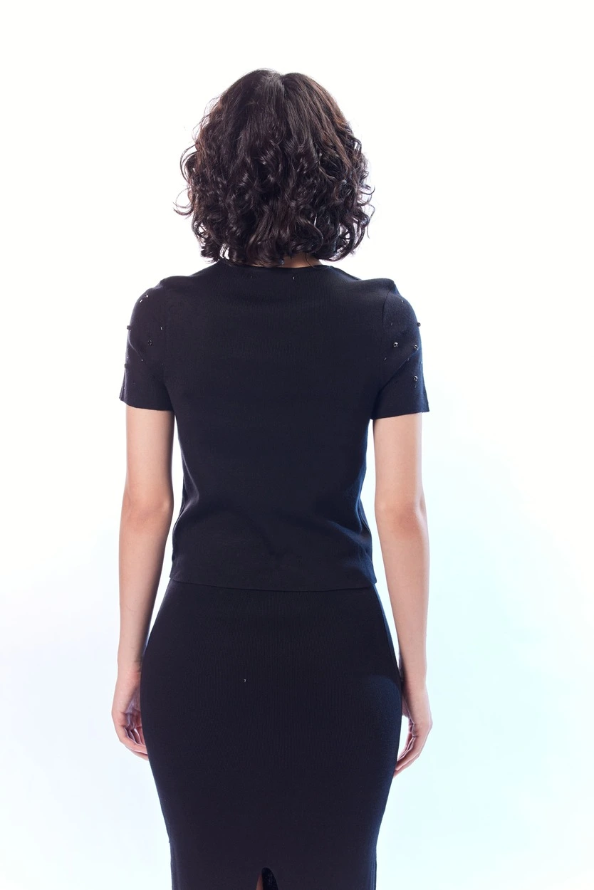 Джемпер черный для женщин 44185-1 60