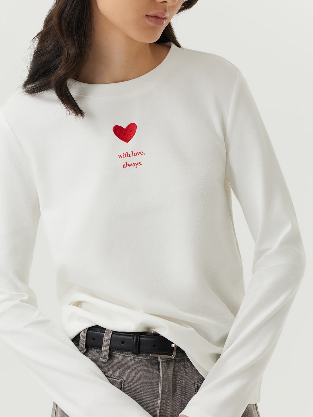 Лонгслив белый для женщин 48264-4 59