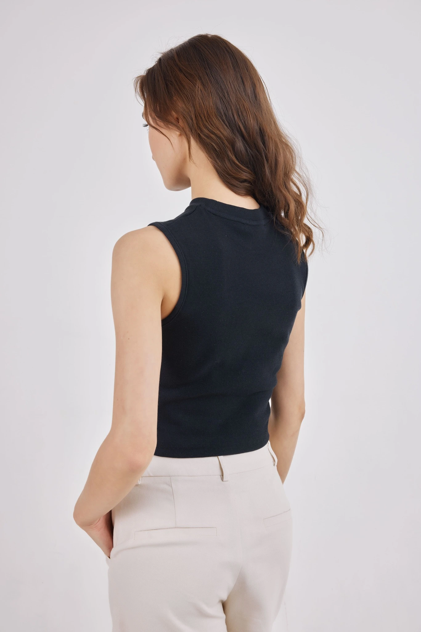 Топ черный для женщин 41269-1 46