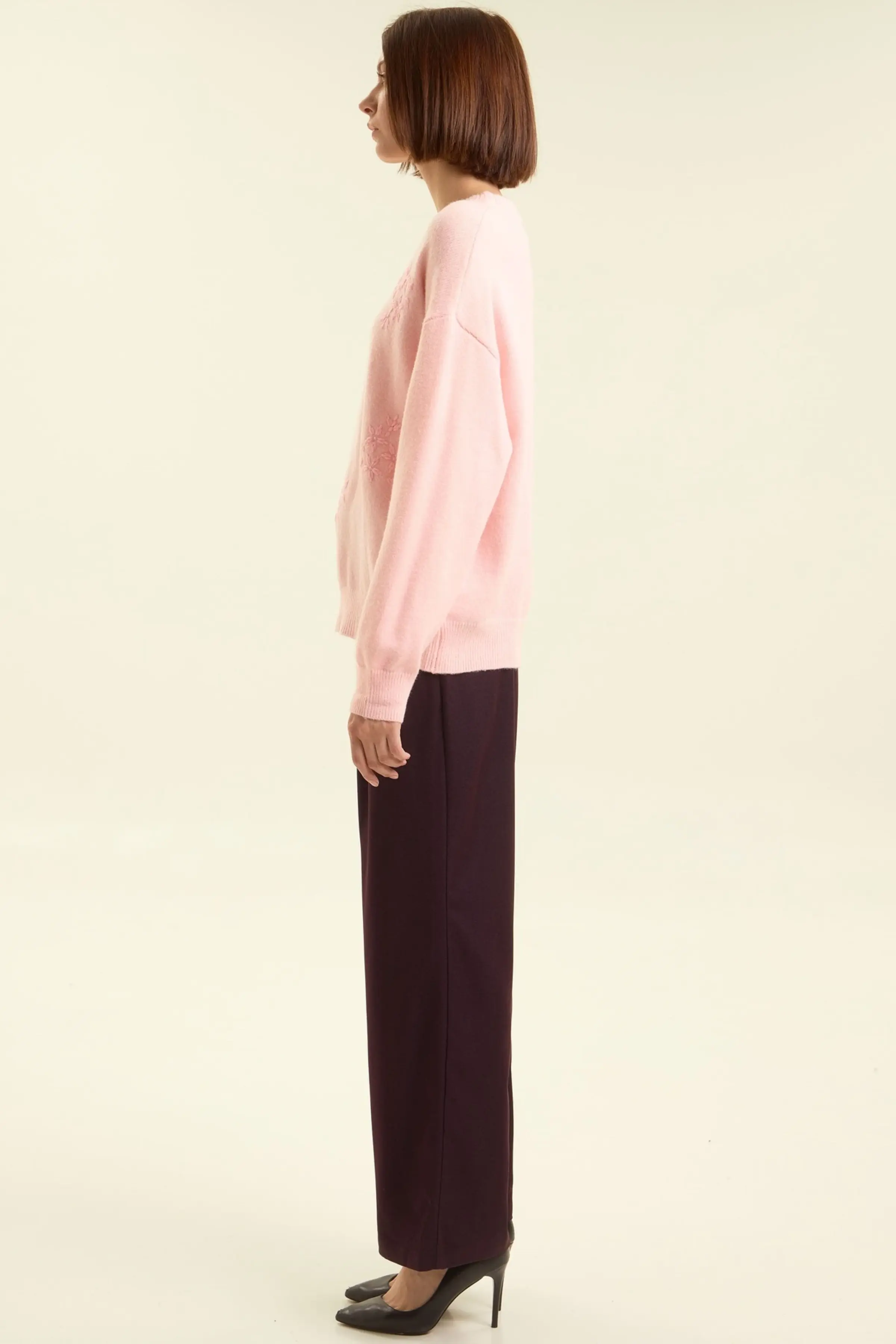 Свитер розовый для женщин 47187-17 65