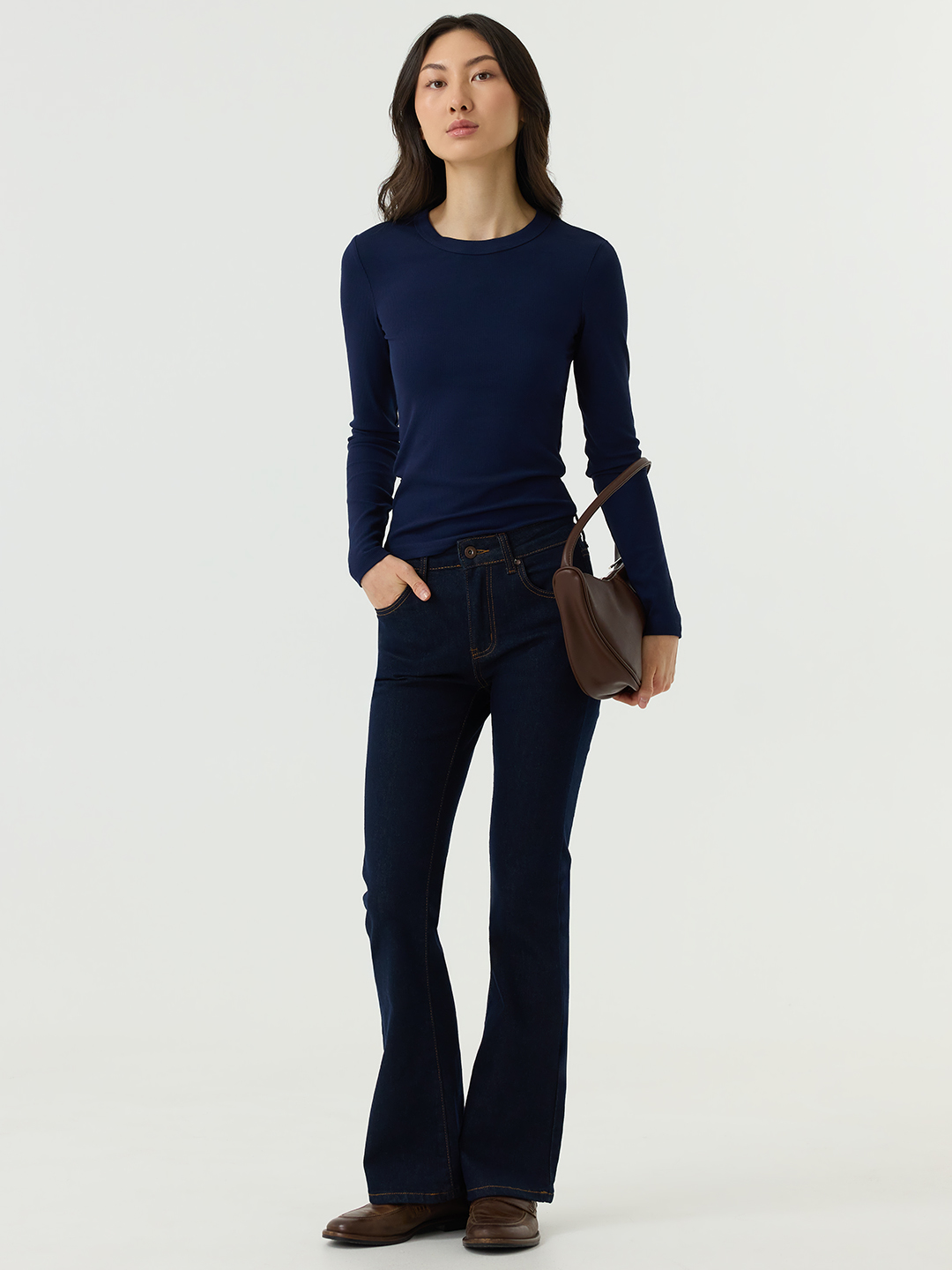 Лонгслив синий для женщин 48173-65 59