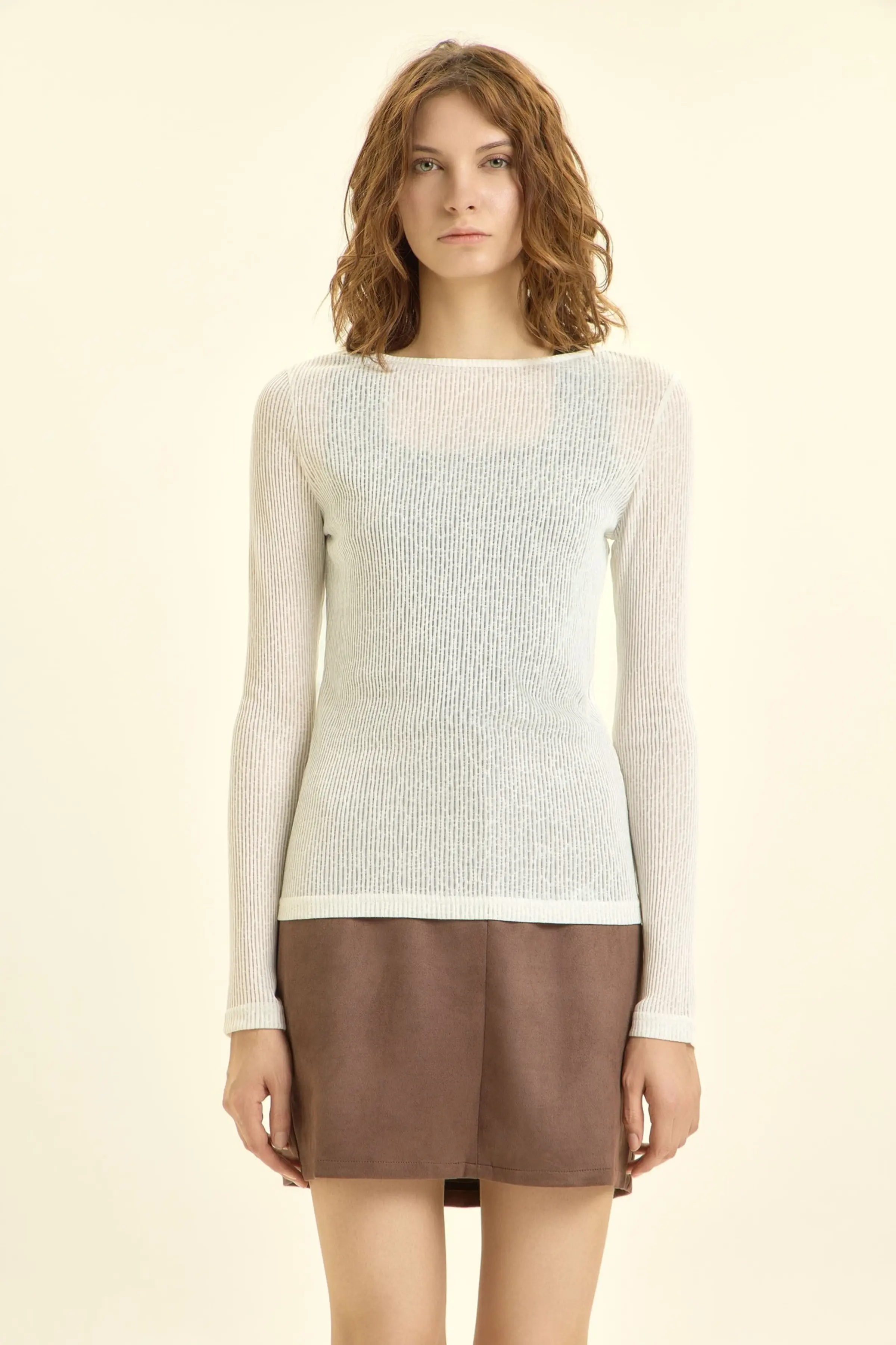 Лонгслив белый для женщин 44306-4 59