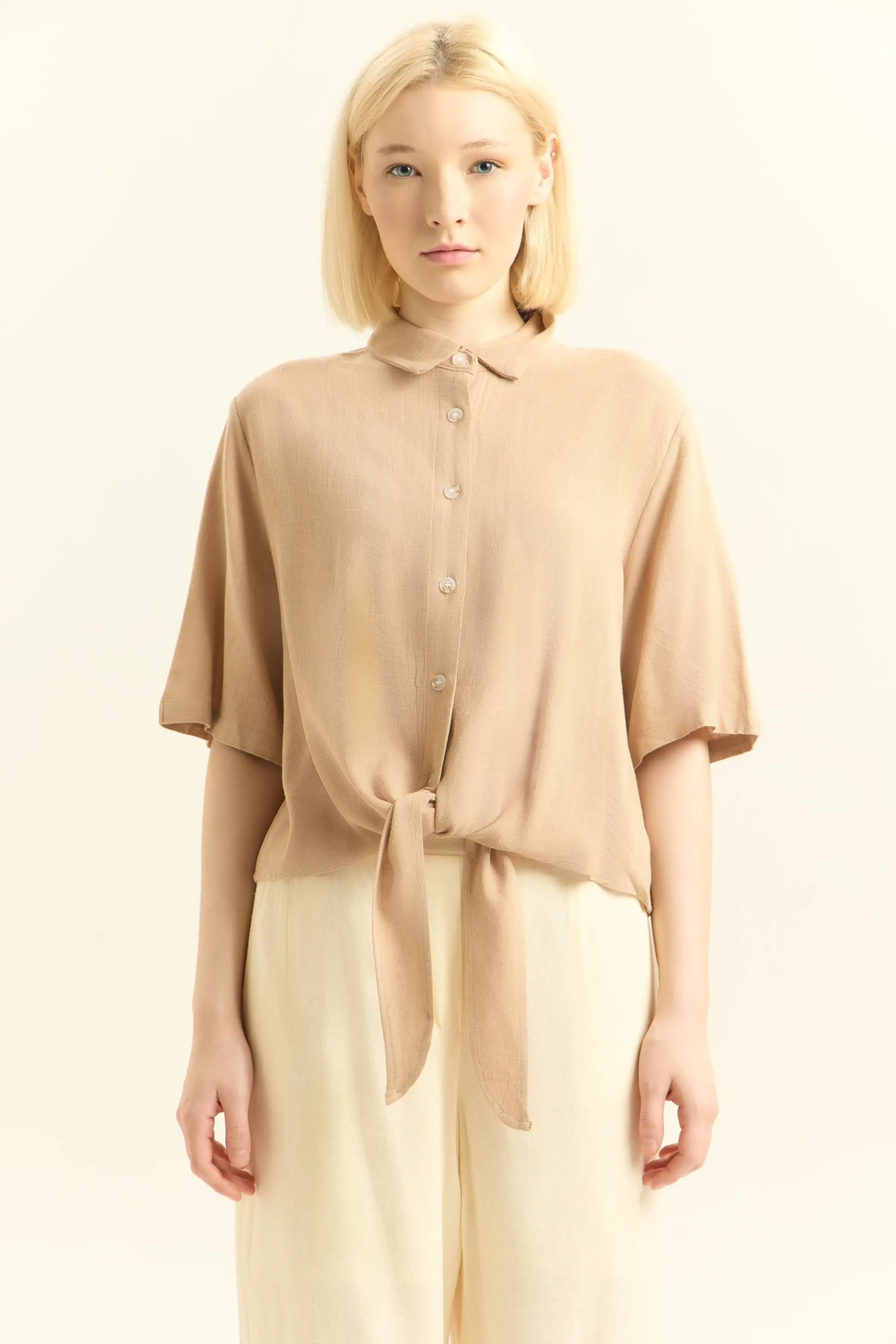 Блузка бежевый для женщин 45152-15 28