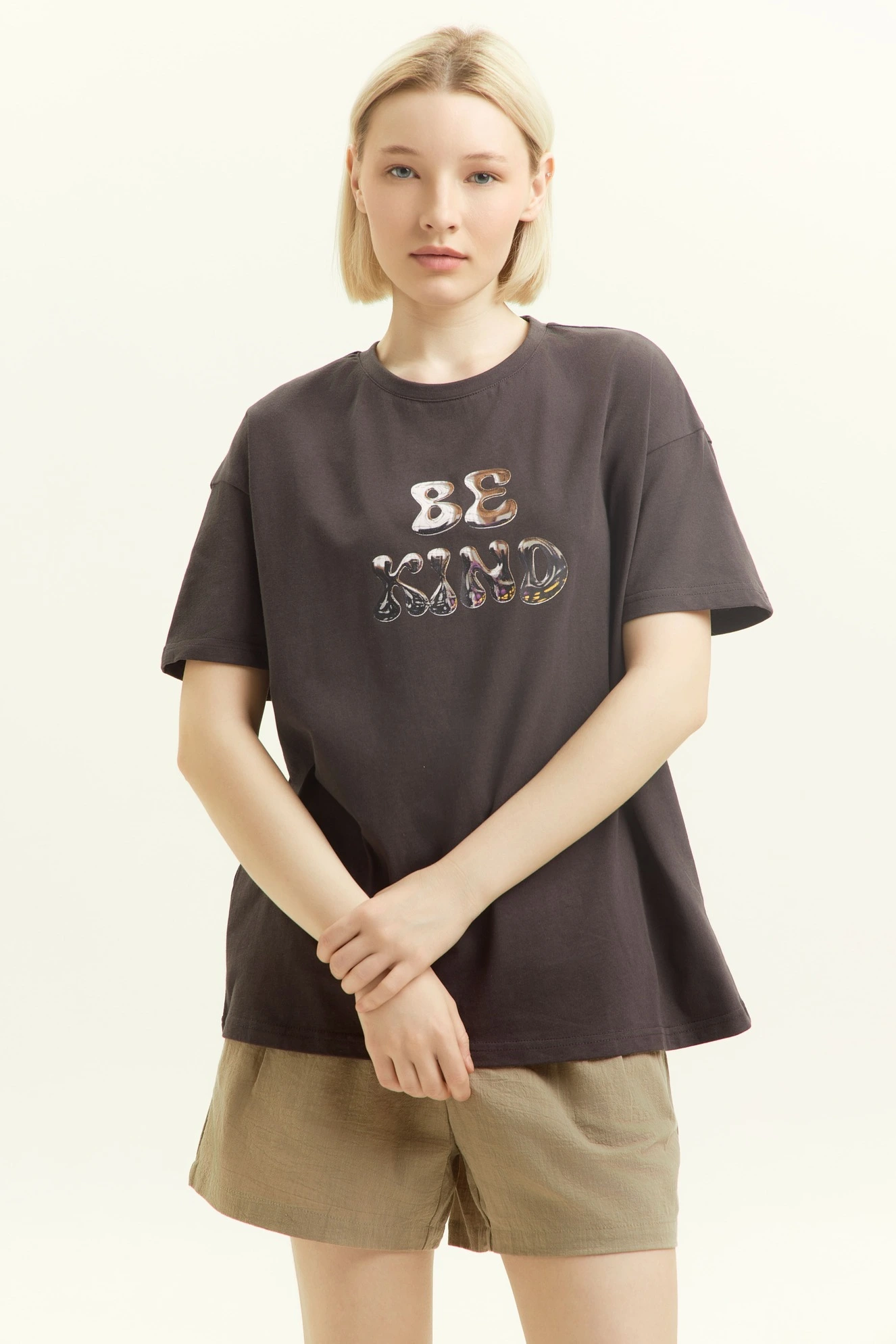 Футболка серый для женщин 44142-61 67