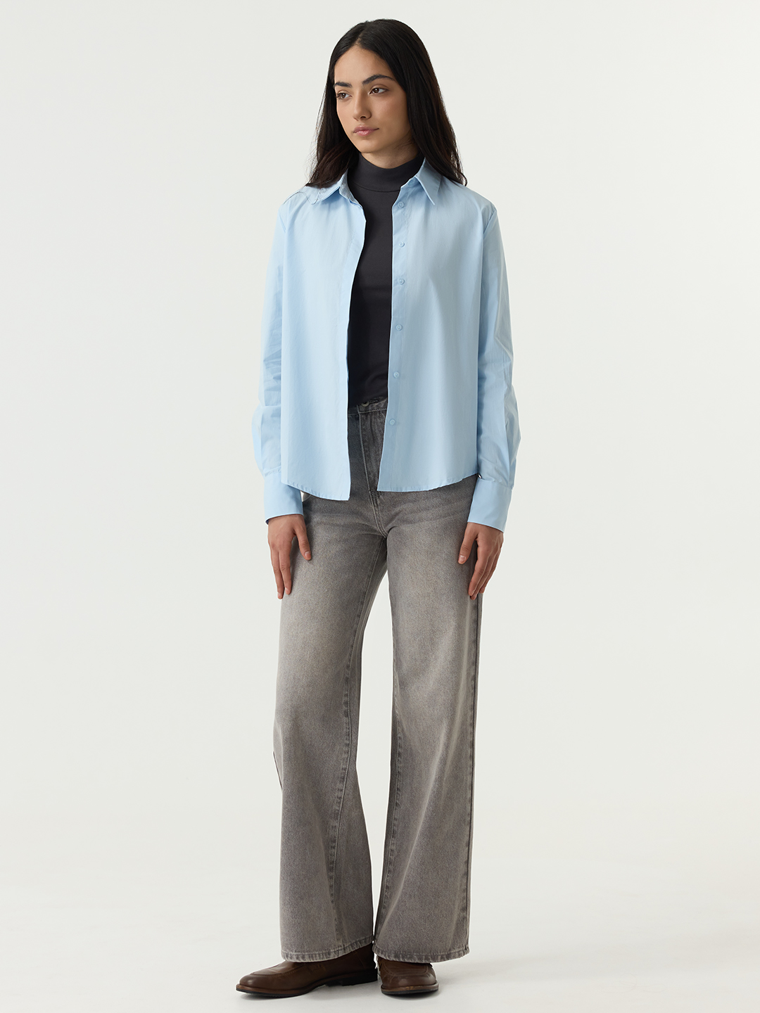 Рубашка голубой для женщин 48136-10 66