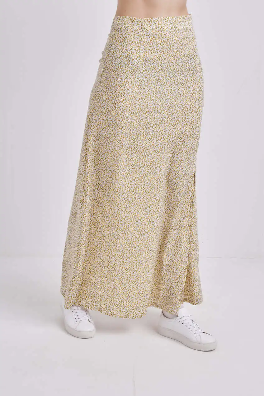 Юбка желтый в цветочек для женщин 41321-127 52