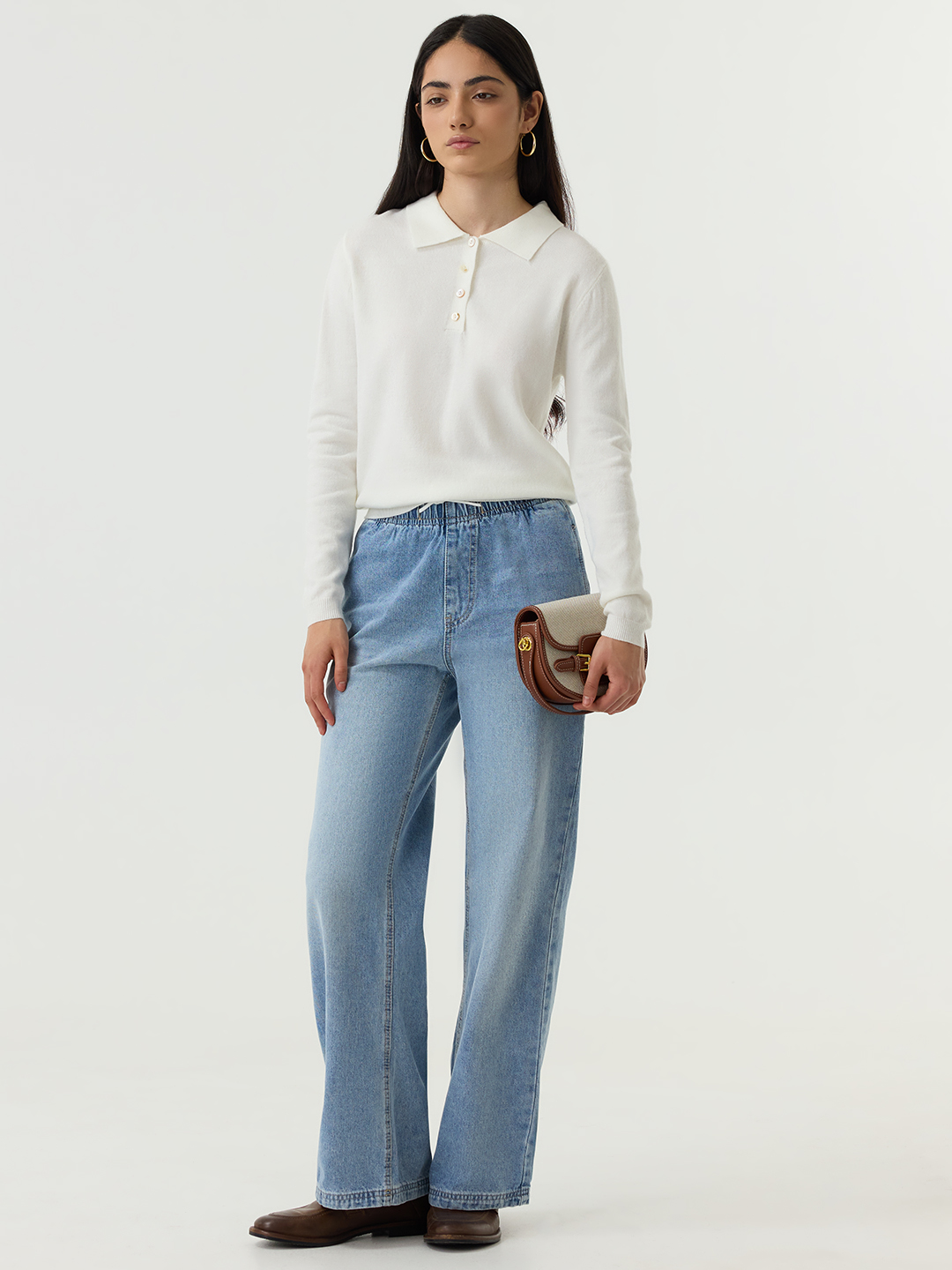 Джемпер белый для женщин 48107-4 60