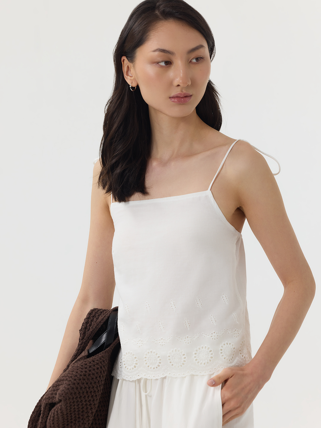 Топ белый для женщин 49131-4 46