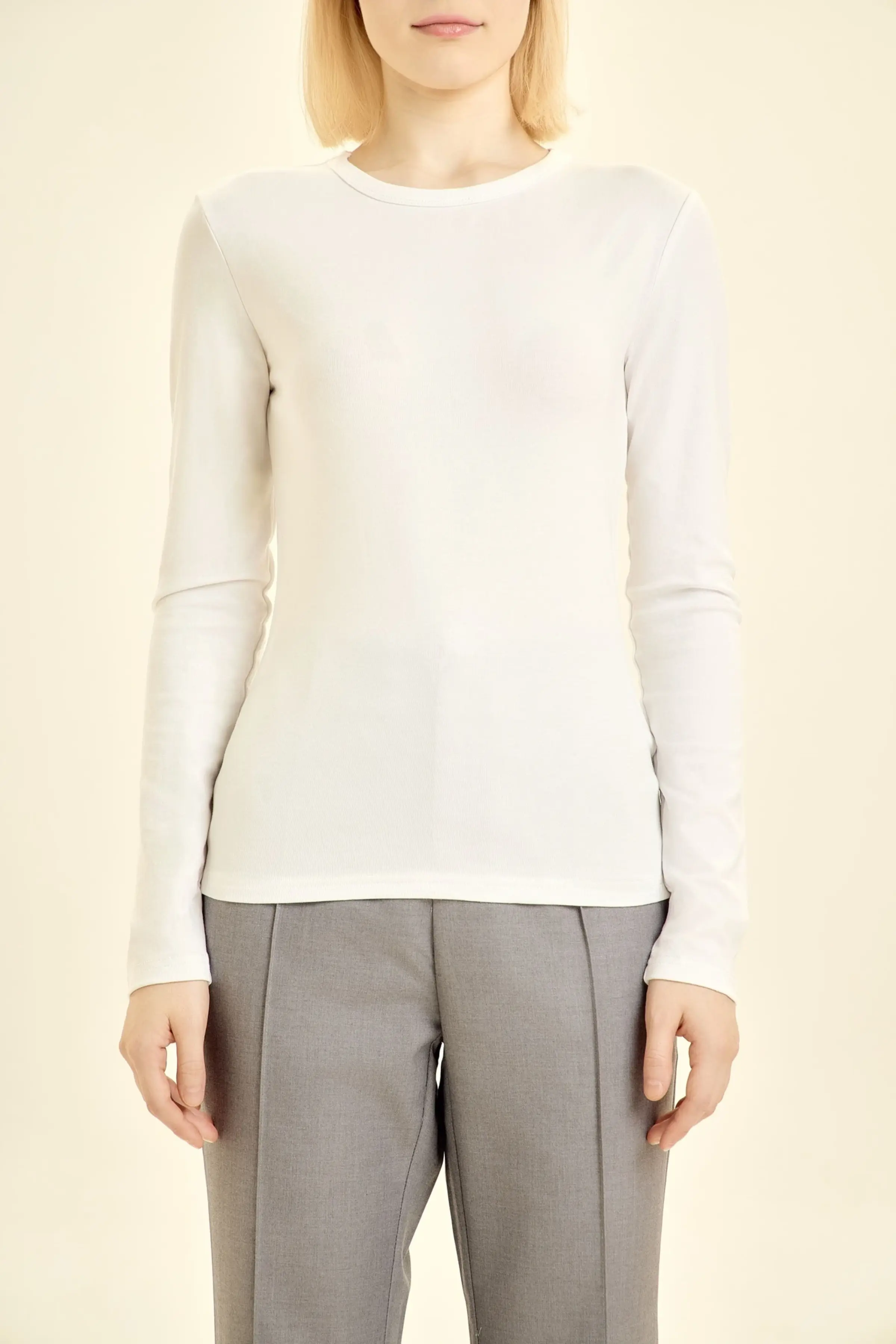 Лонгслив белый для женщин 46133-4 59