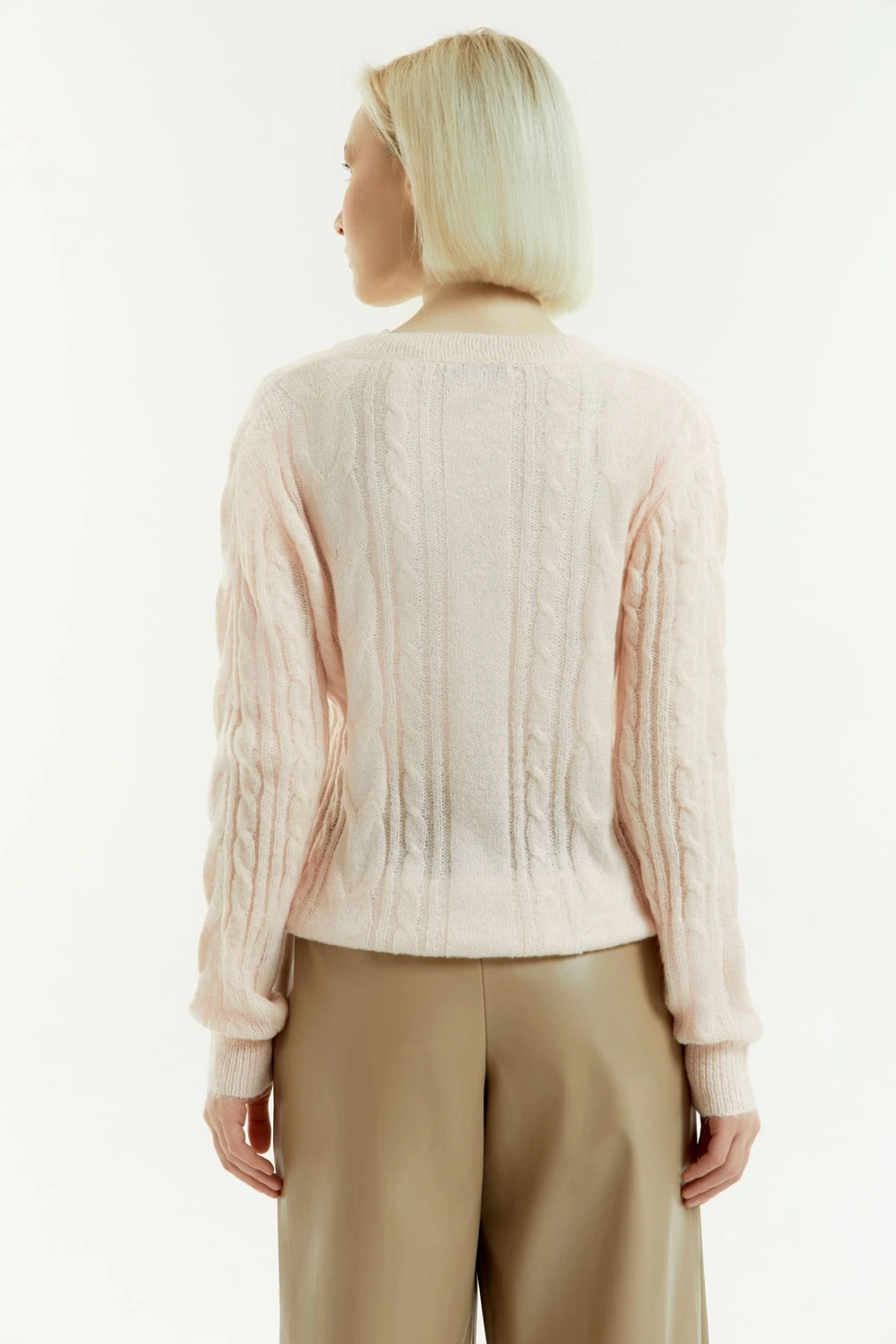 Кардиган розовый для женщин 43155-17 50