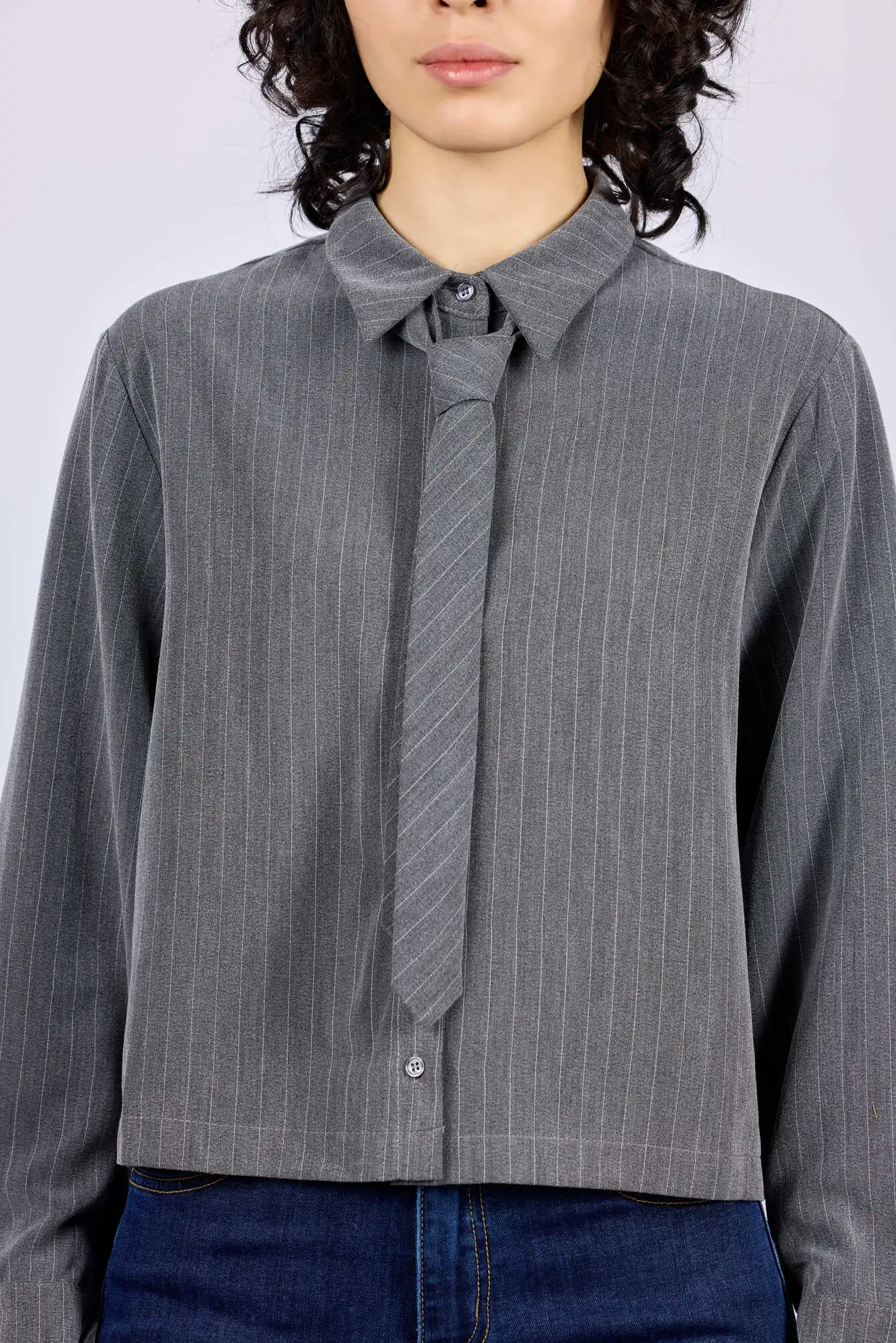Рубашка серый для женщин 43218-61 66