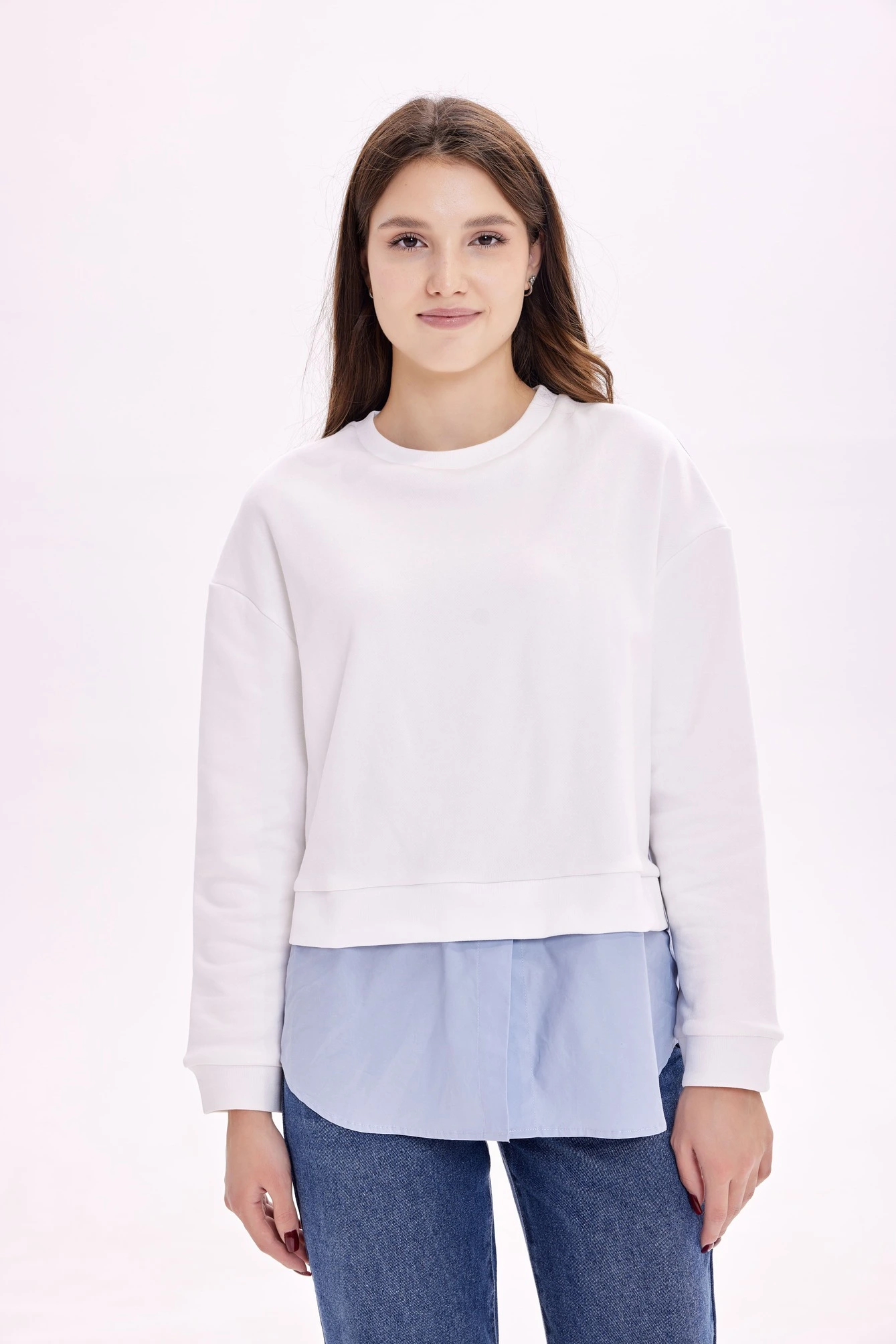 Толстовка белый для женщин 39224-4 55