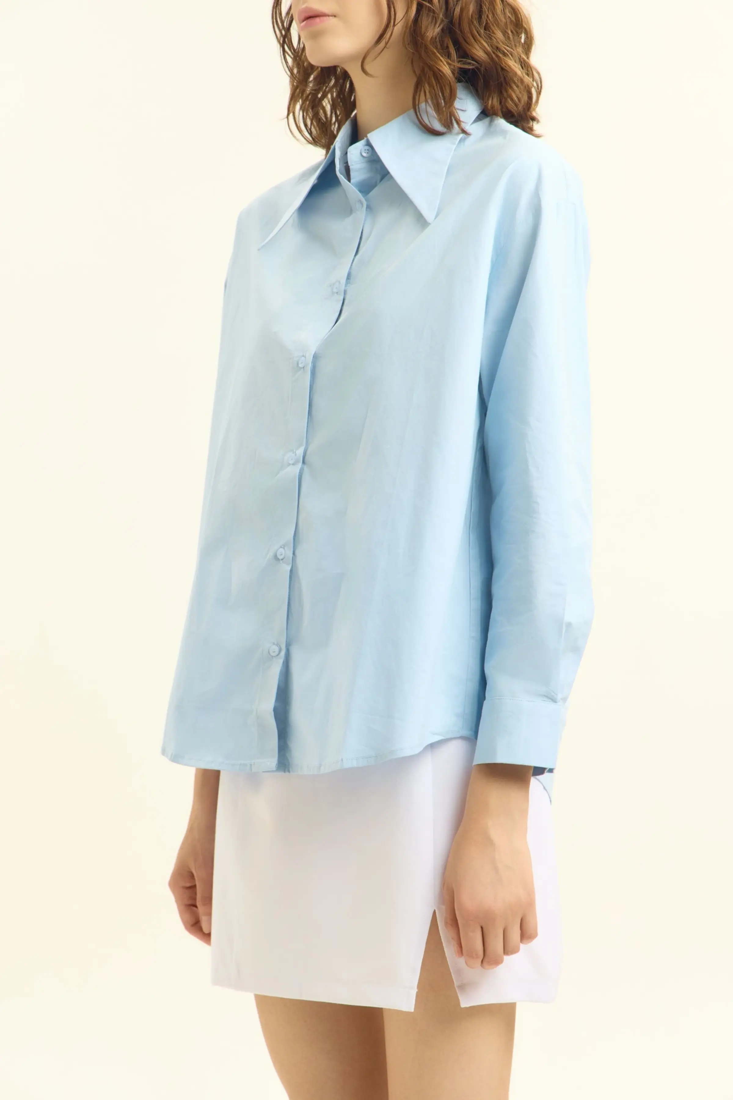 Рубашка голубой для женщин 45316-10 66