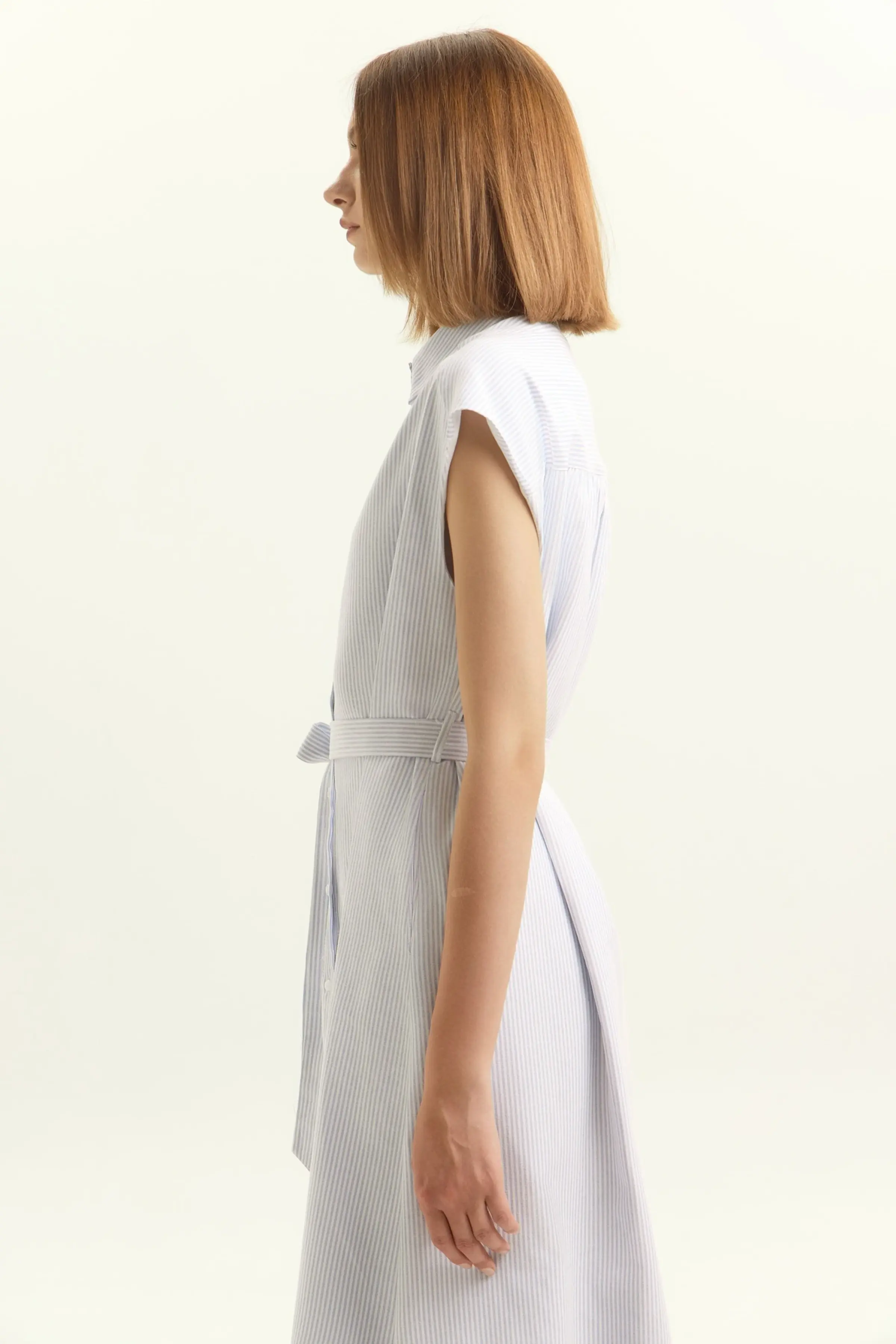 Платье бело-синяя полоска для женщин 45164-48 54