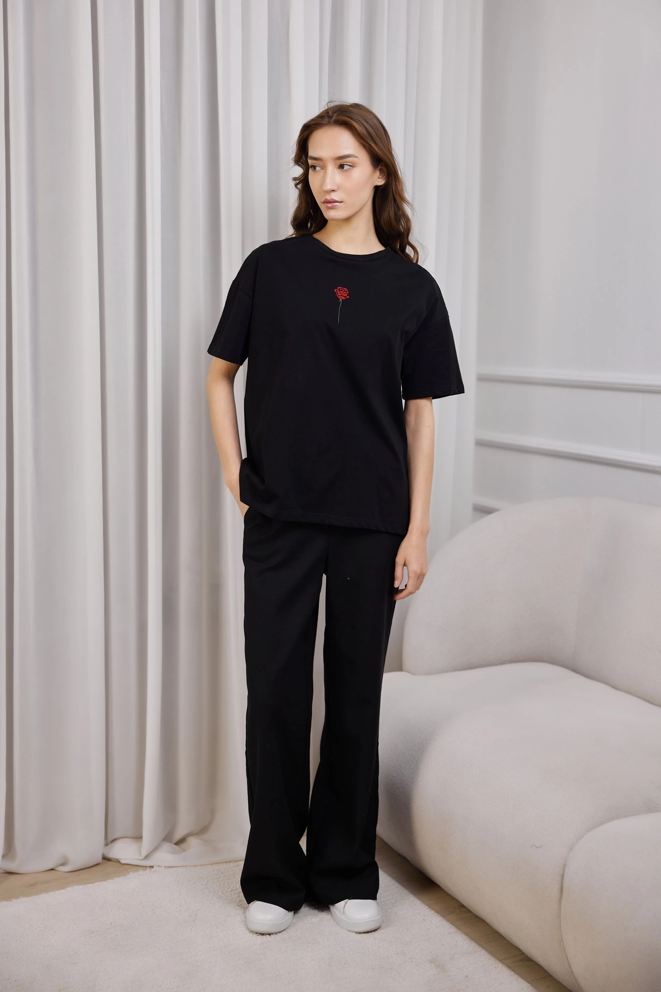 Футболка черный для женщин 41176-1 67